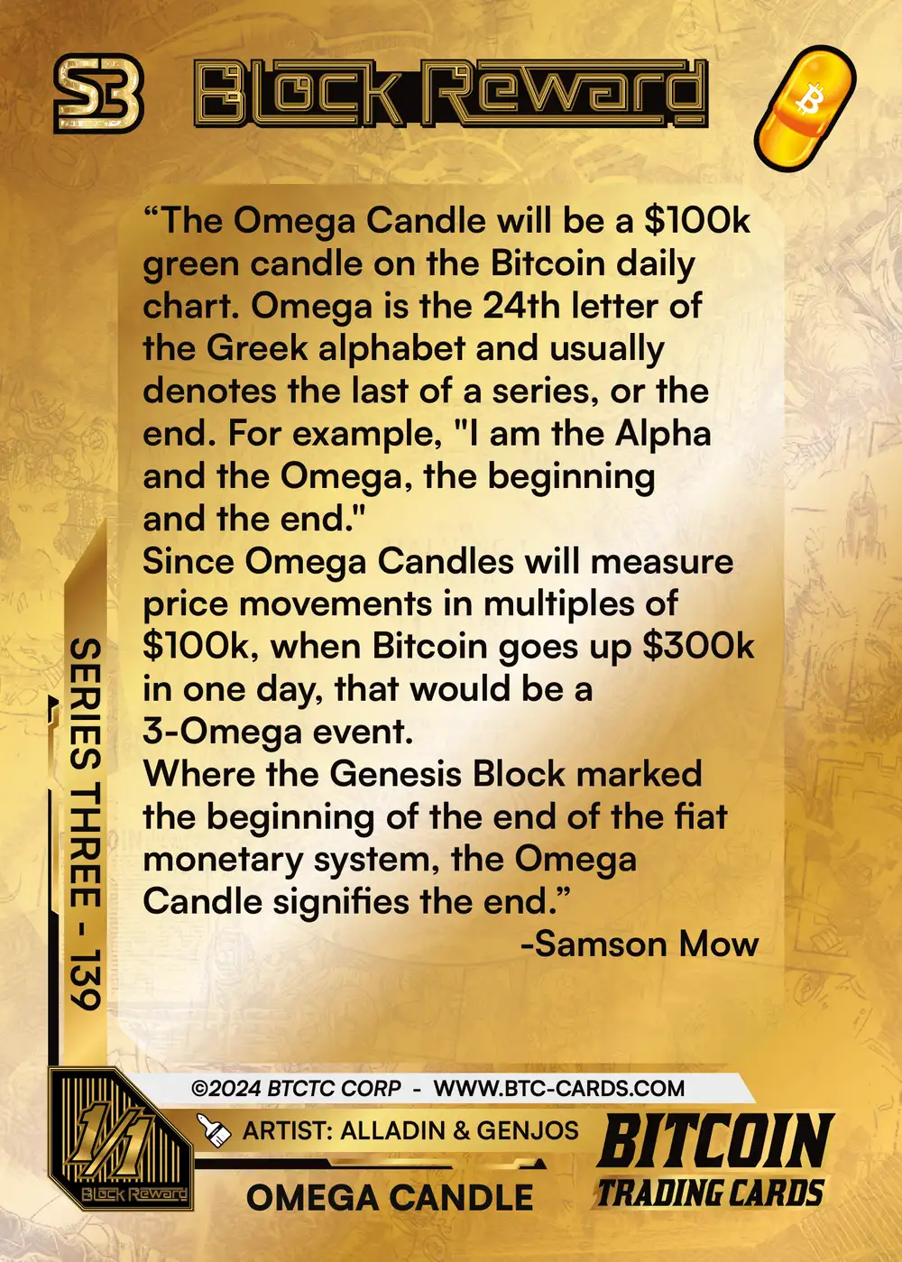 Omega Candle (1/1) card back