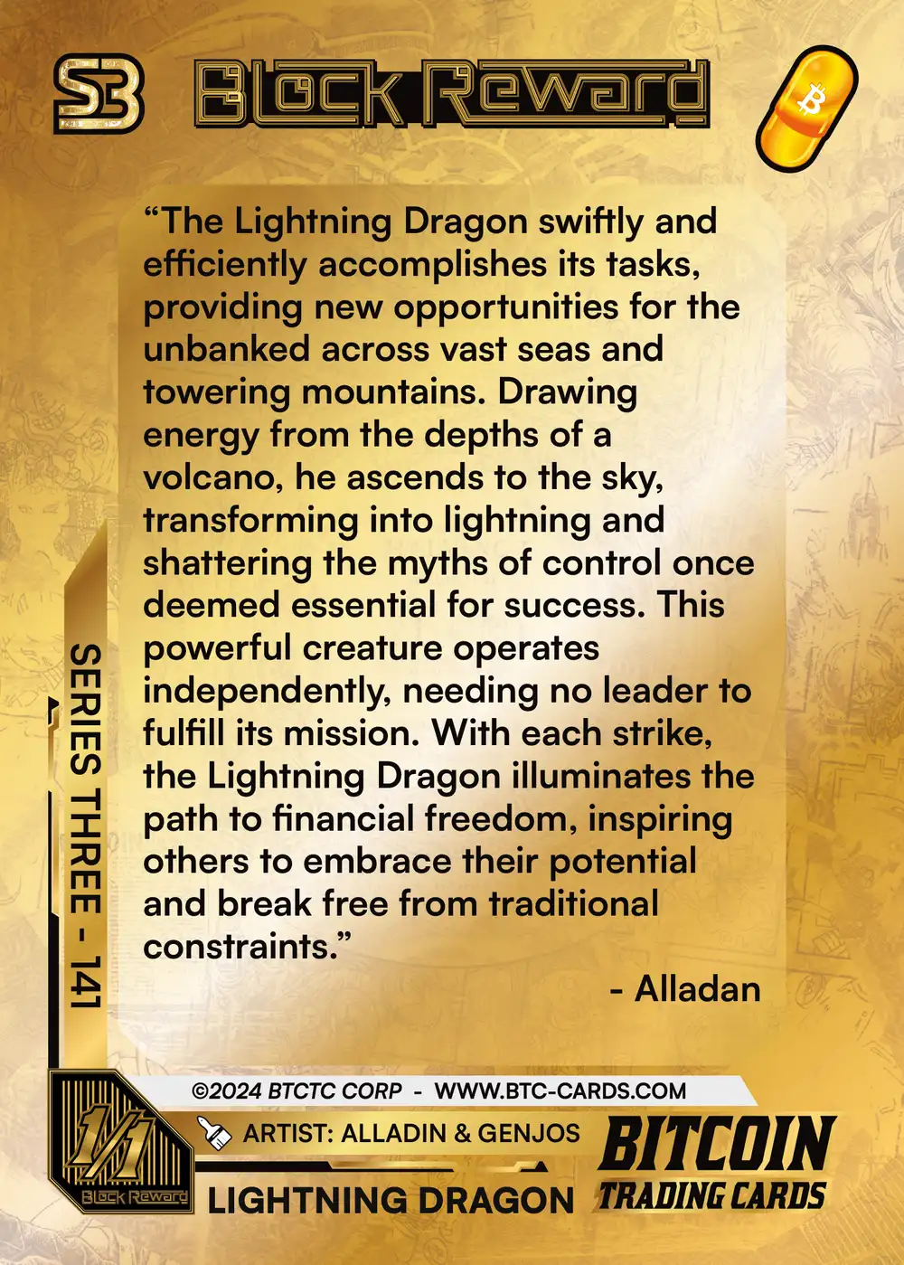 Lightning Dragon (1/1) card back