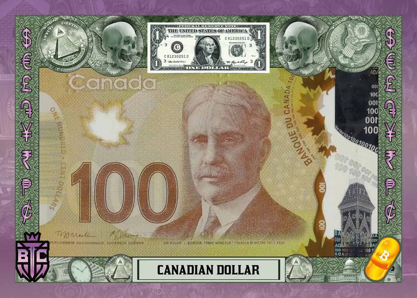 Canadian Dollar (Purple) thumbnail