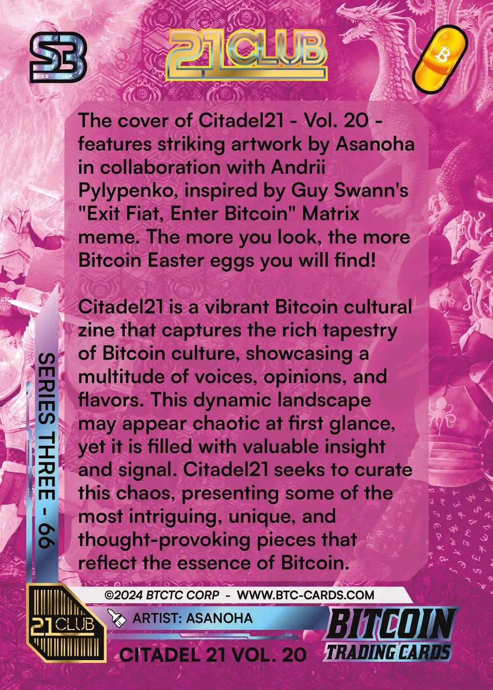 Citadel 21 Vol. 20 (/21) card back
