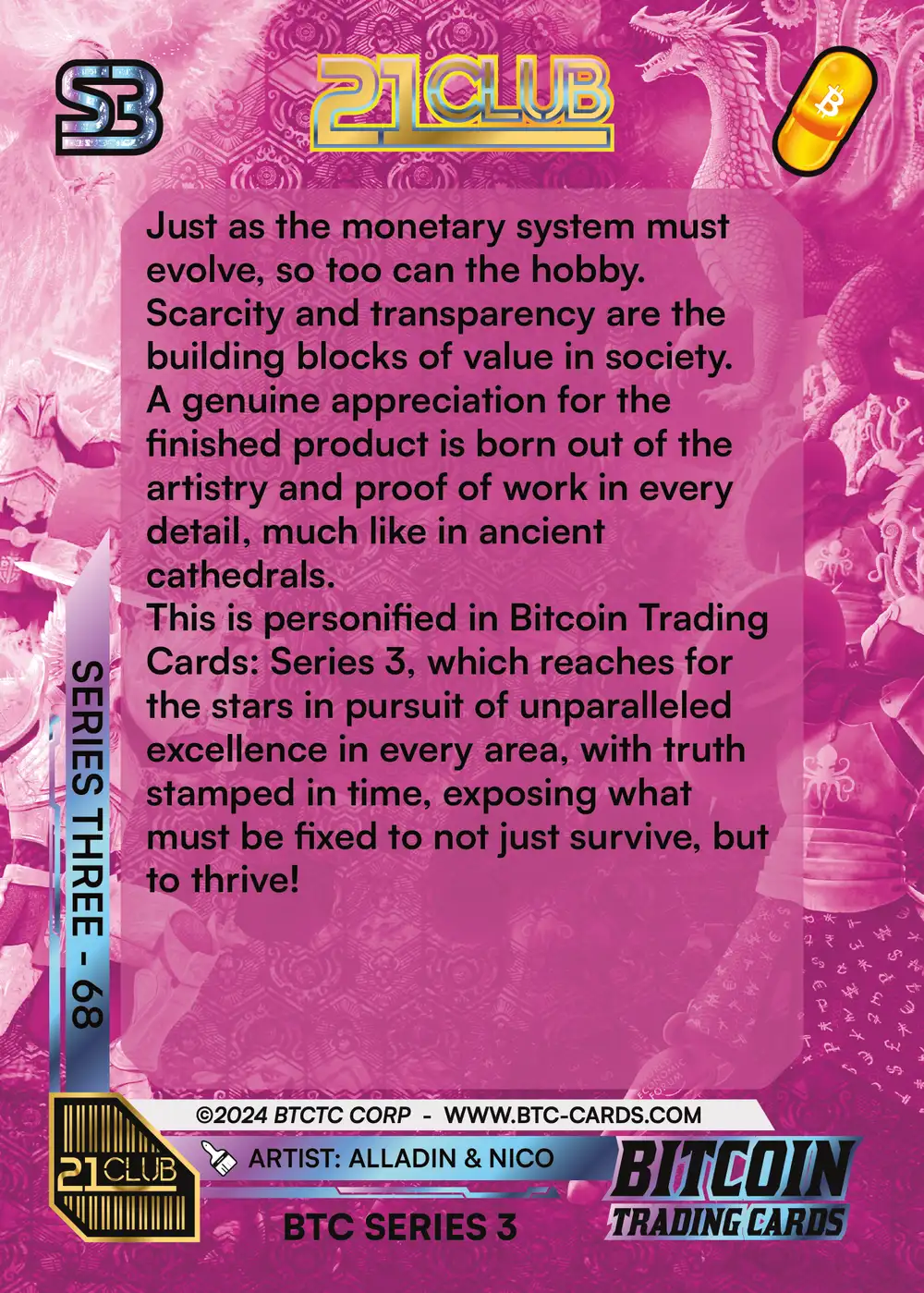 BTC Series 3 (/21) card back