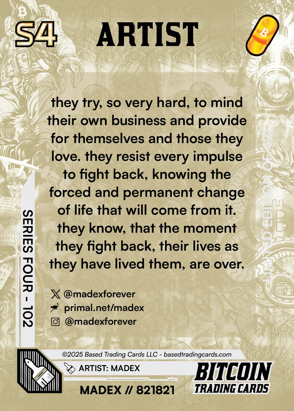 Madex (/210) card back