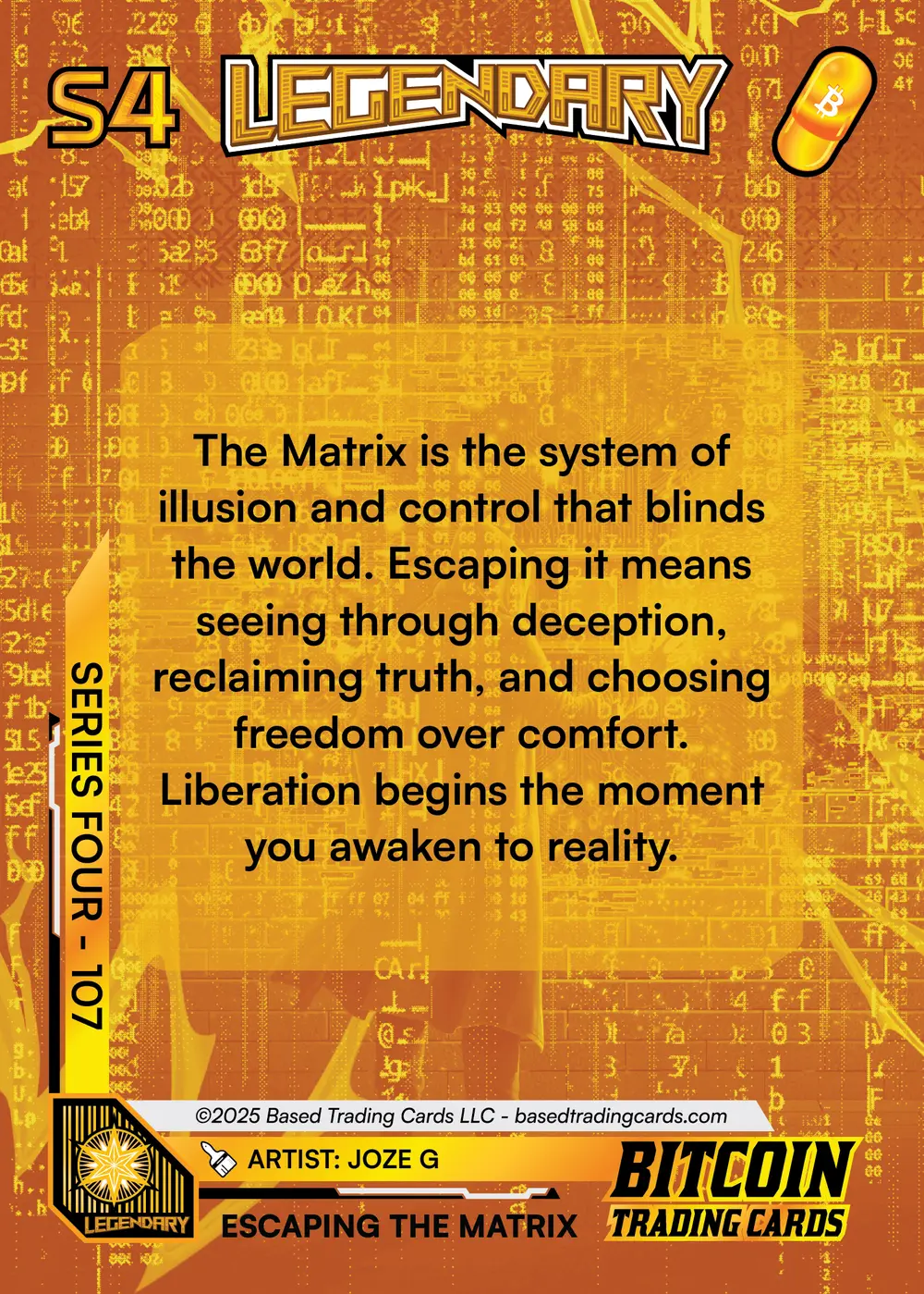 Escaping the Matrix (/100) card back