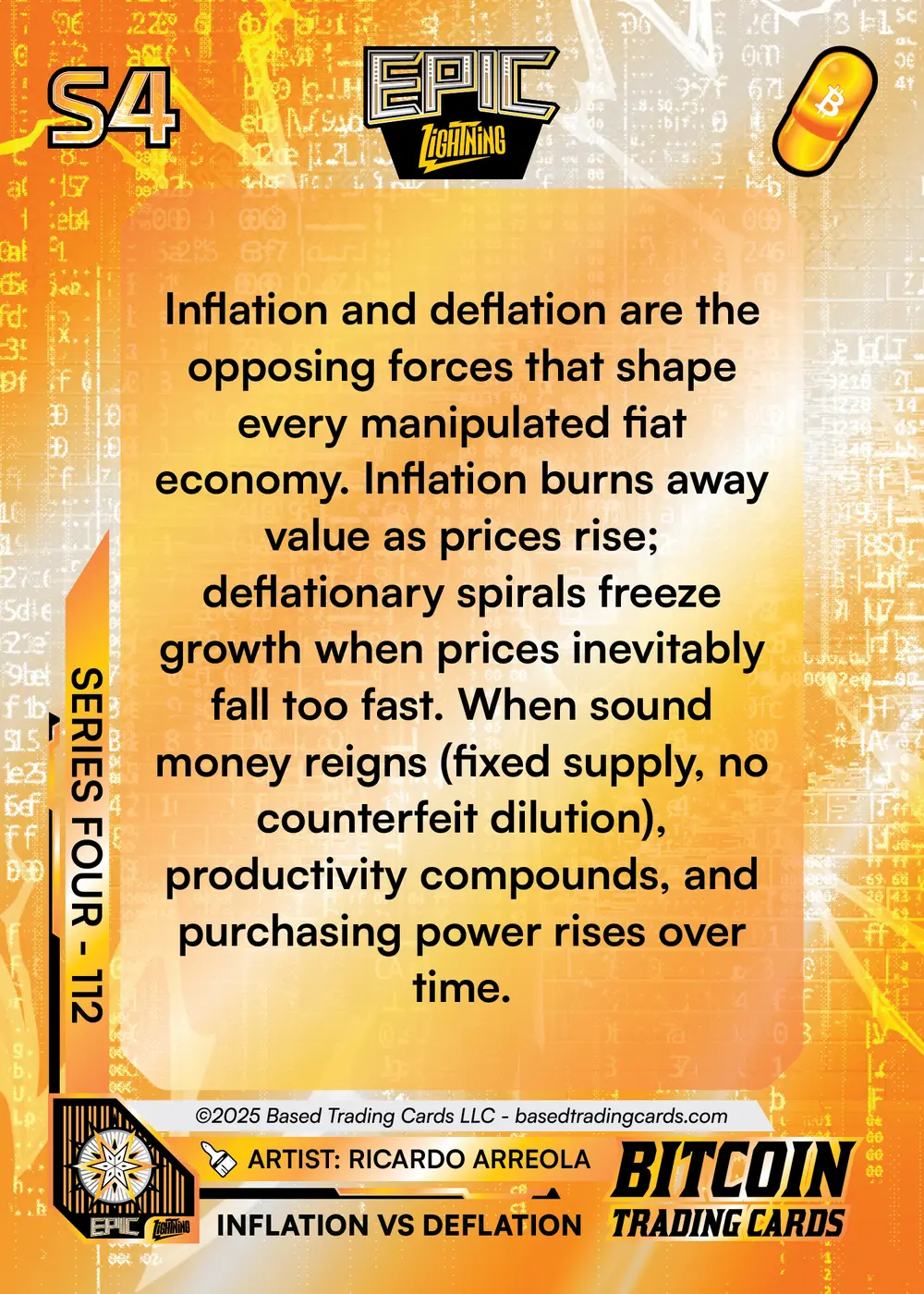 Inflation VS Deflation (/121) card back