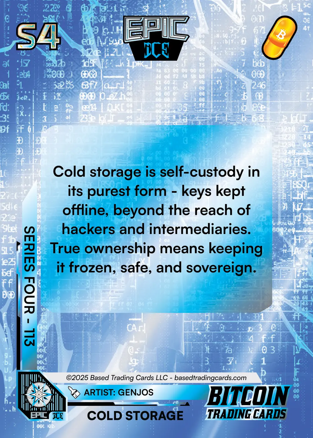 Cold Storage - Bitcoin (/112) card back