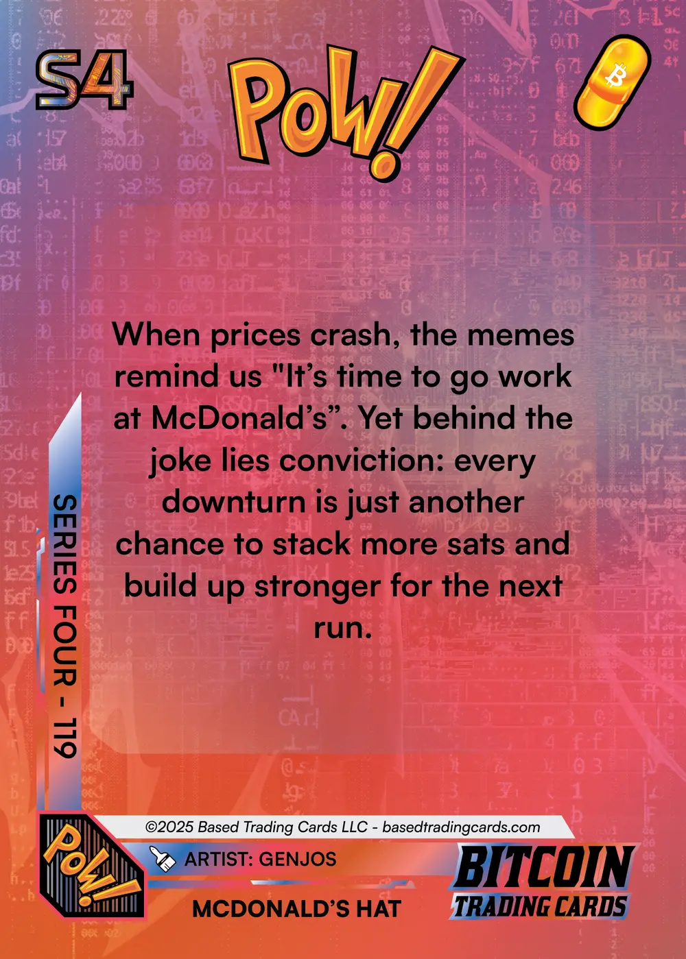 Mc Donald's Hat (/50) card back