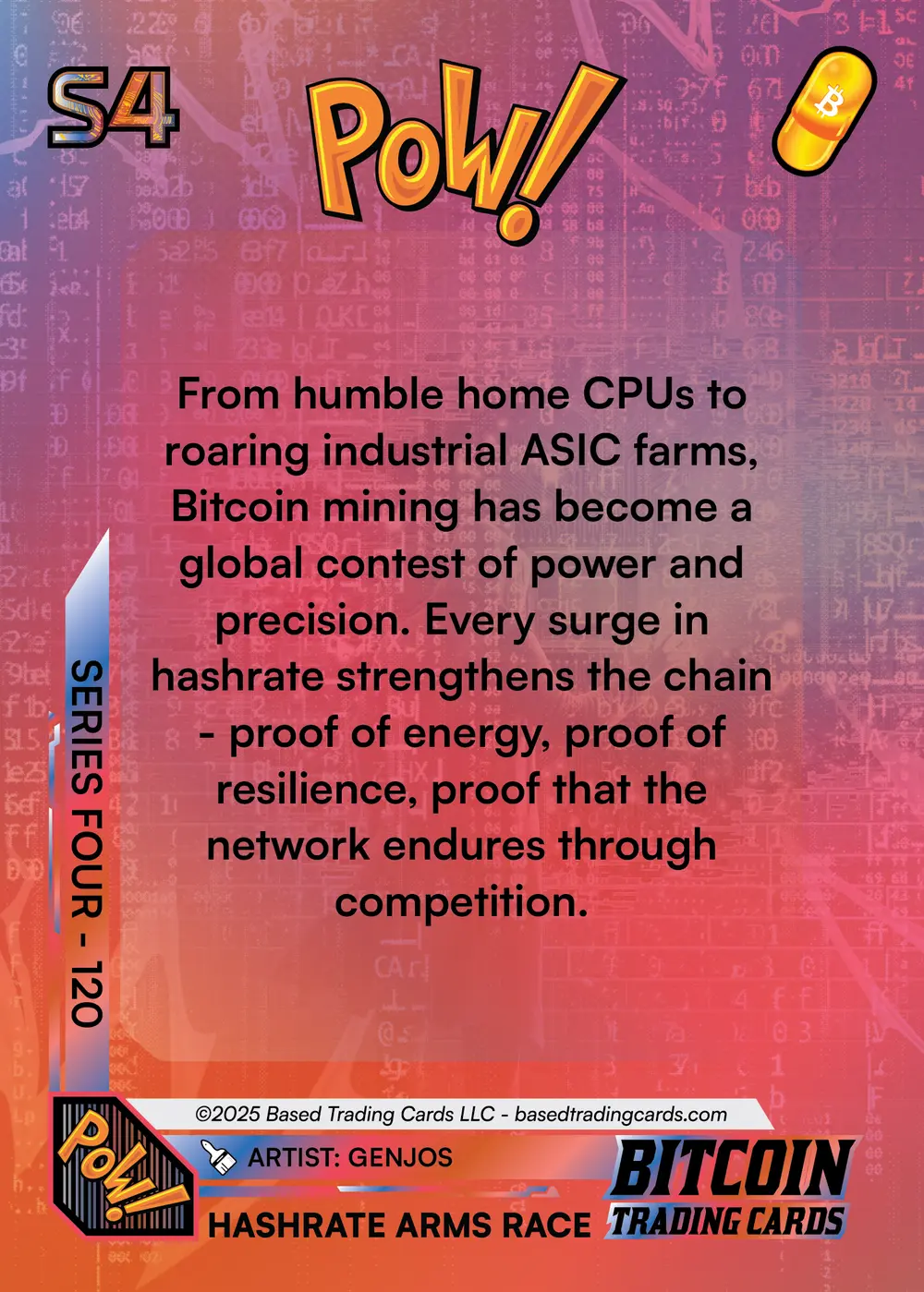 Hash Rate Arms Race (/50) card back
