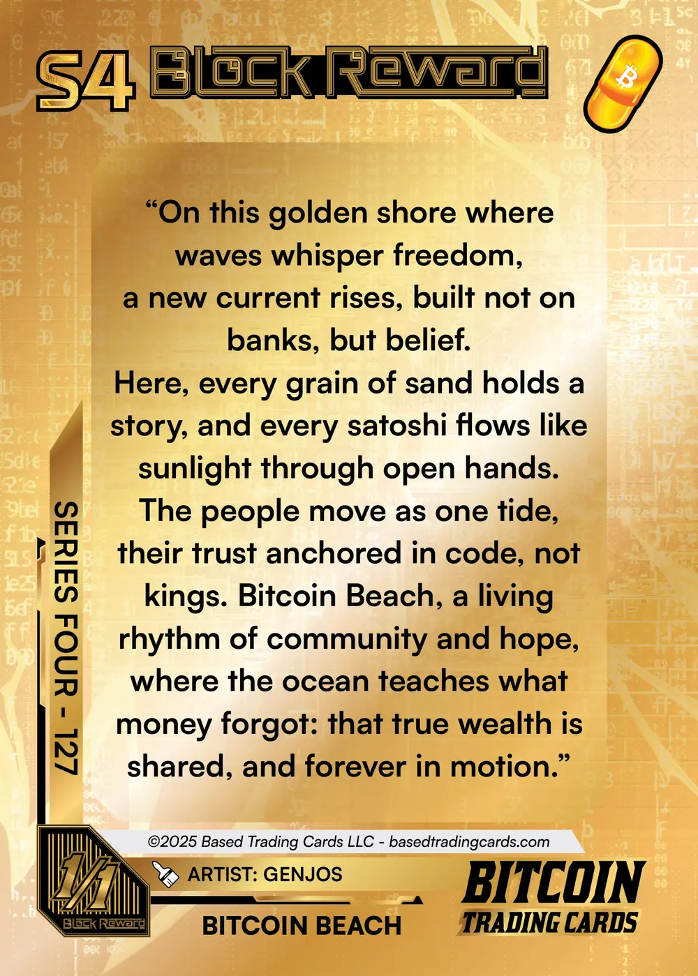 Bitcoin Beach (1/1) card back