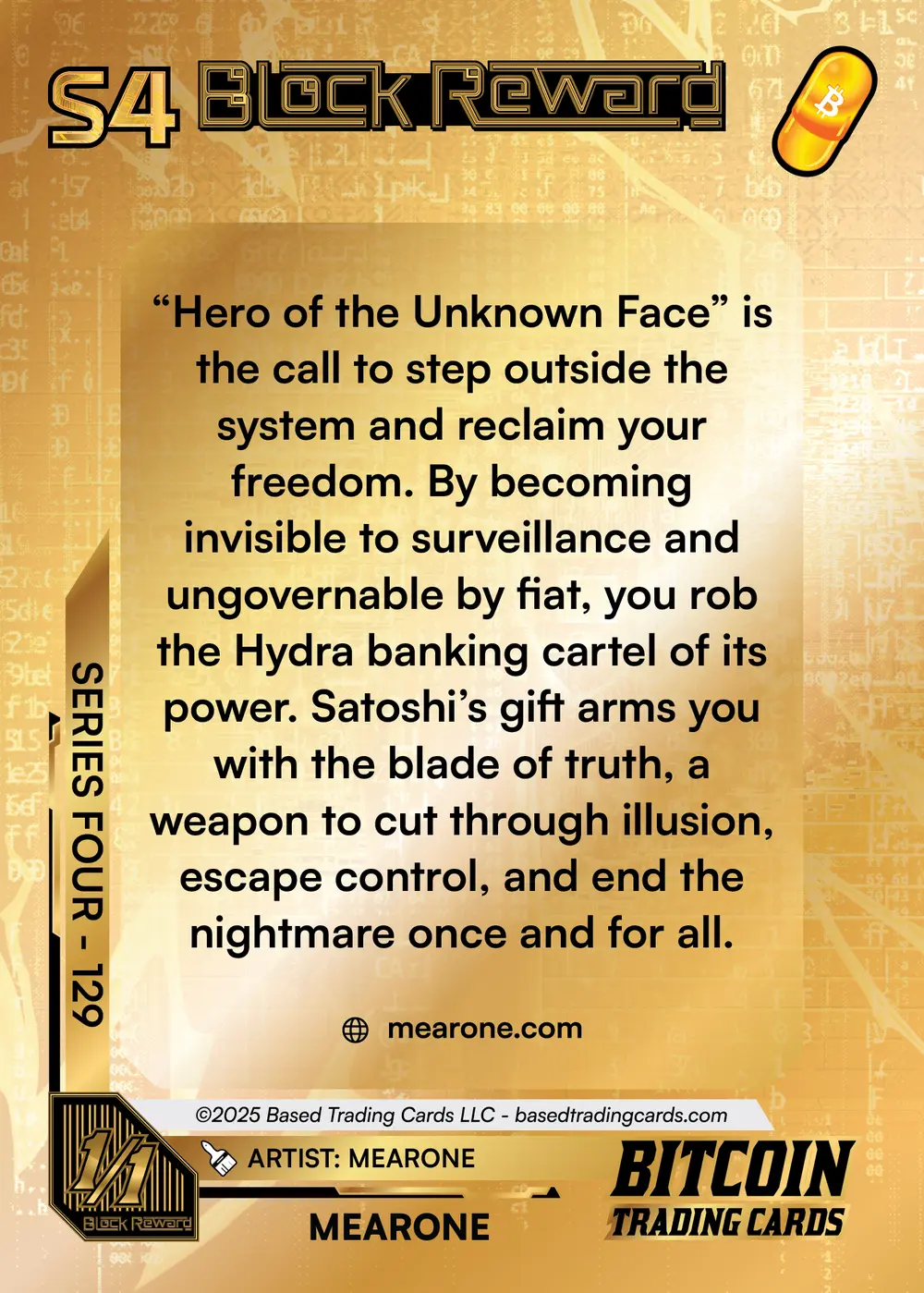HERO OF THE UNKNOWN FACE (1/1) card back