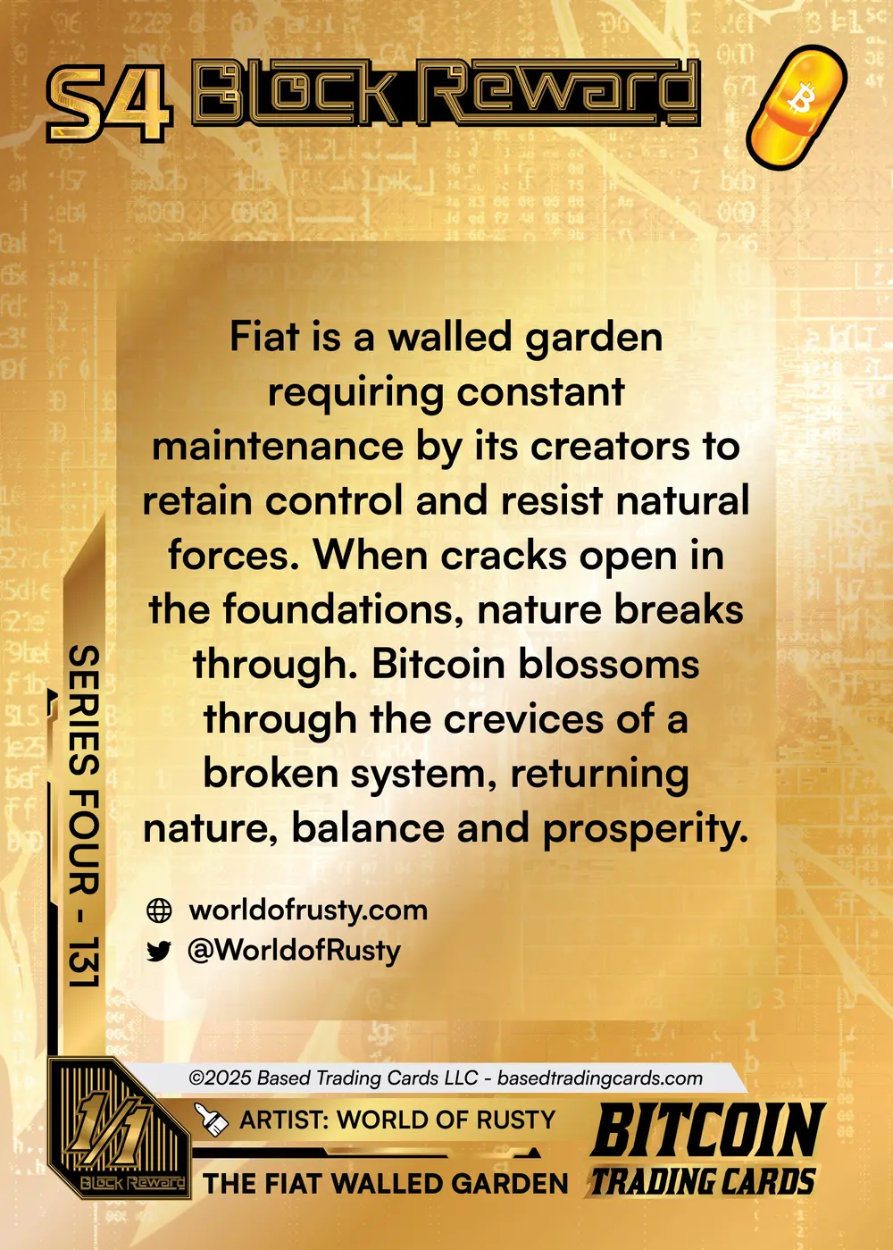 The Fiat Walled Garden (1/1) card back