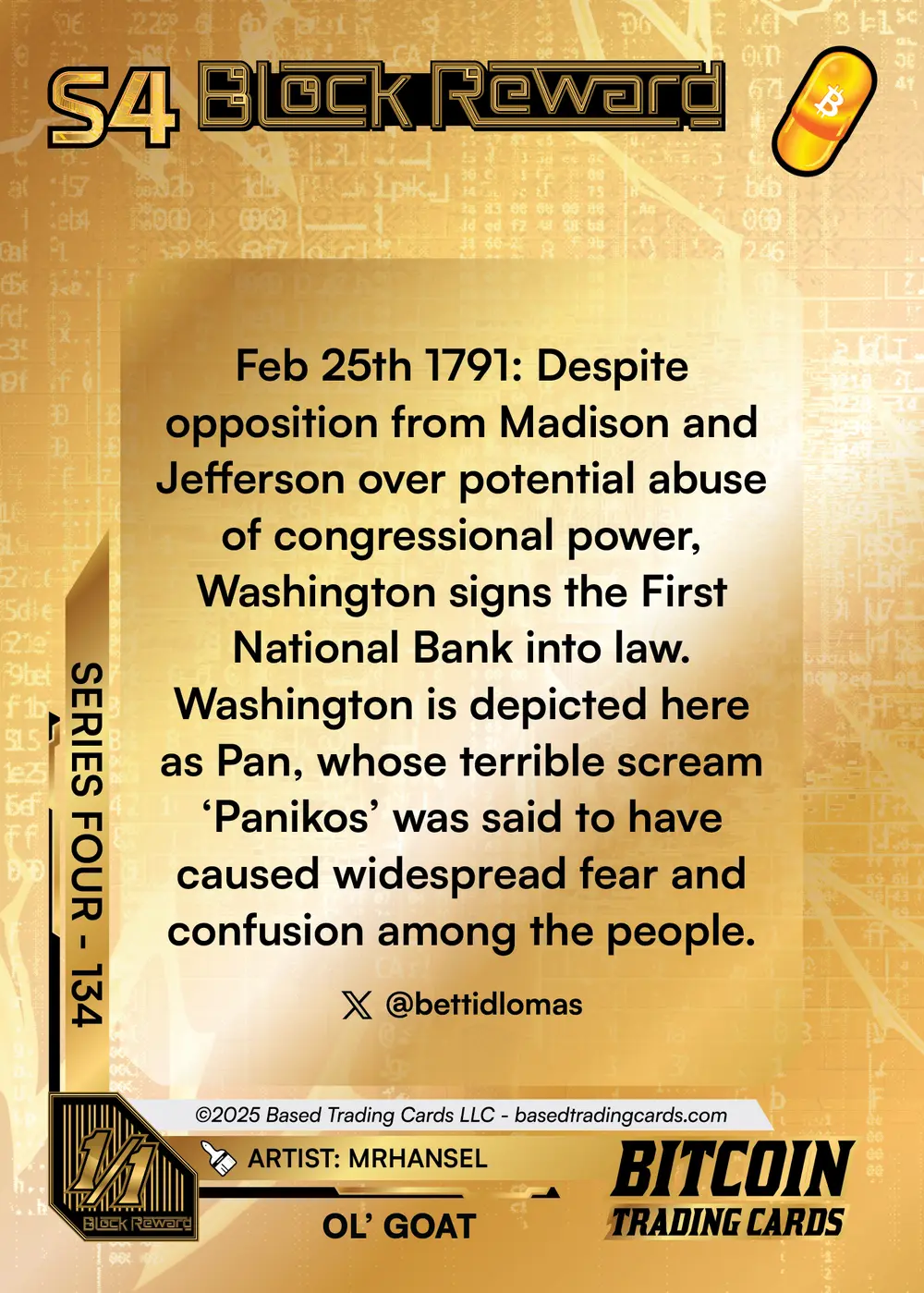 Mr Hansel (1/1) card back