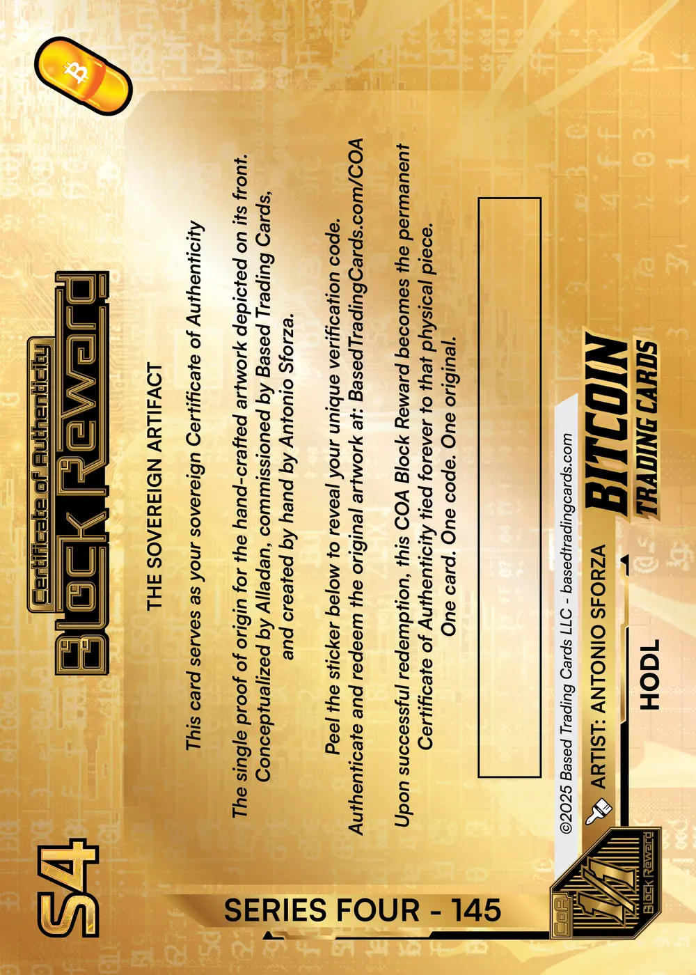 Hodl (1/1) card back