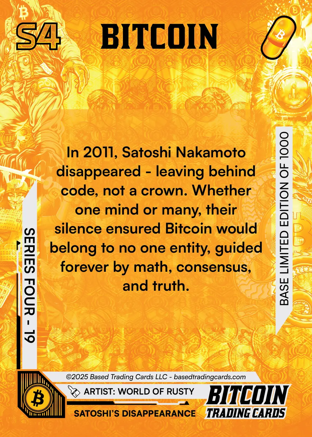 Satoshi's Disappearance (Base) card back