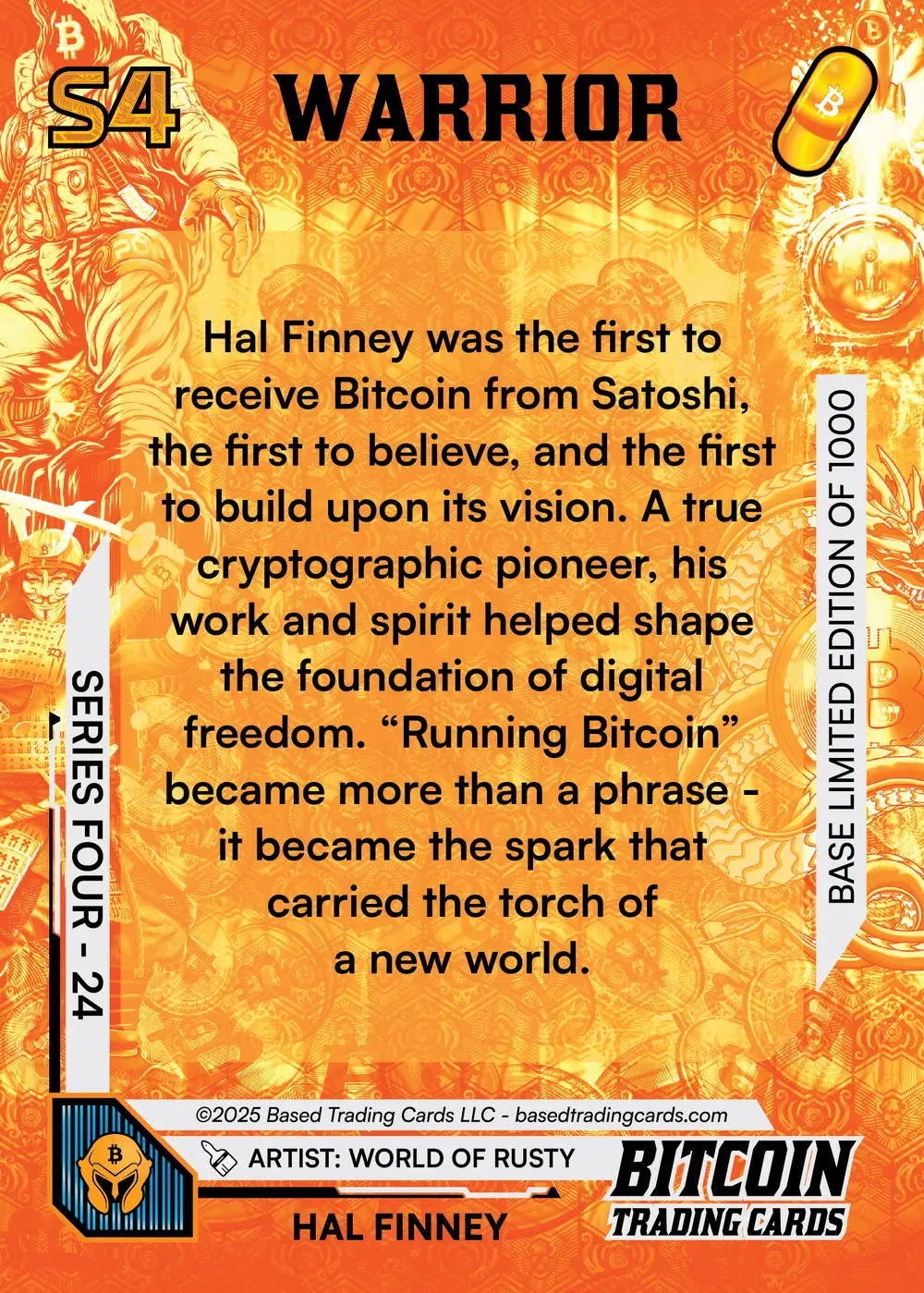 Hal Finney (Base) card back