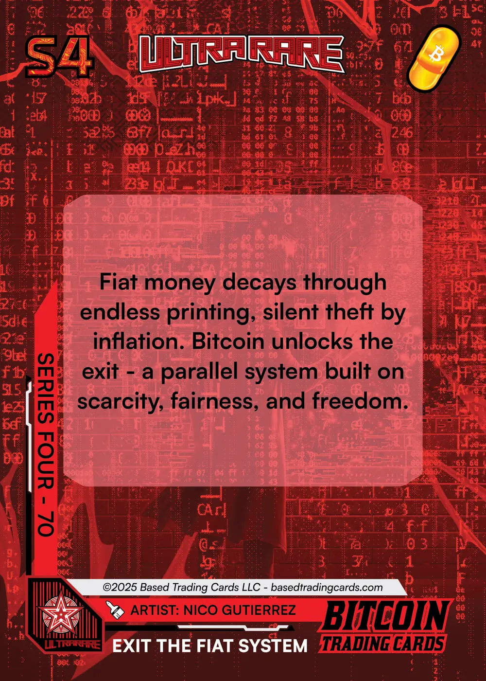 Exit the Fiat System (/500) card back