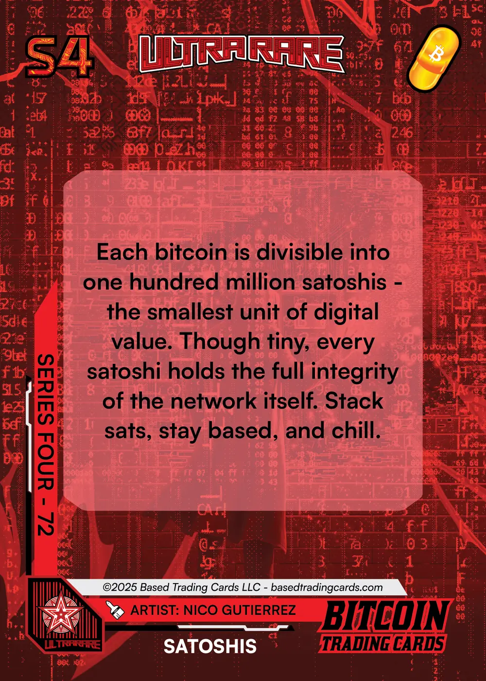 Satoshis (/500) card back