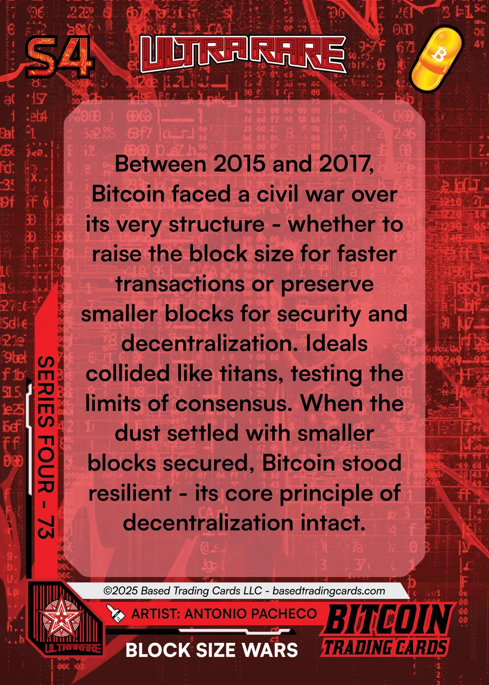 Block size wars (/500) card back