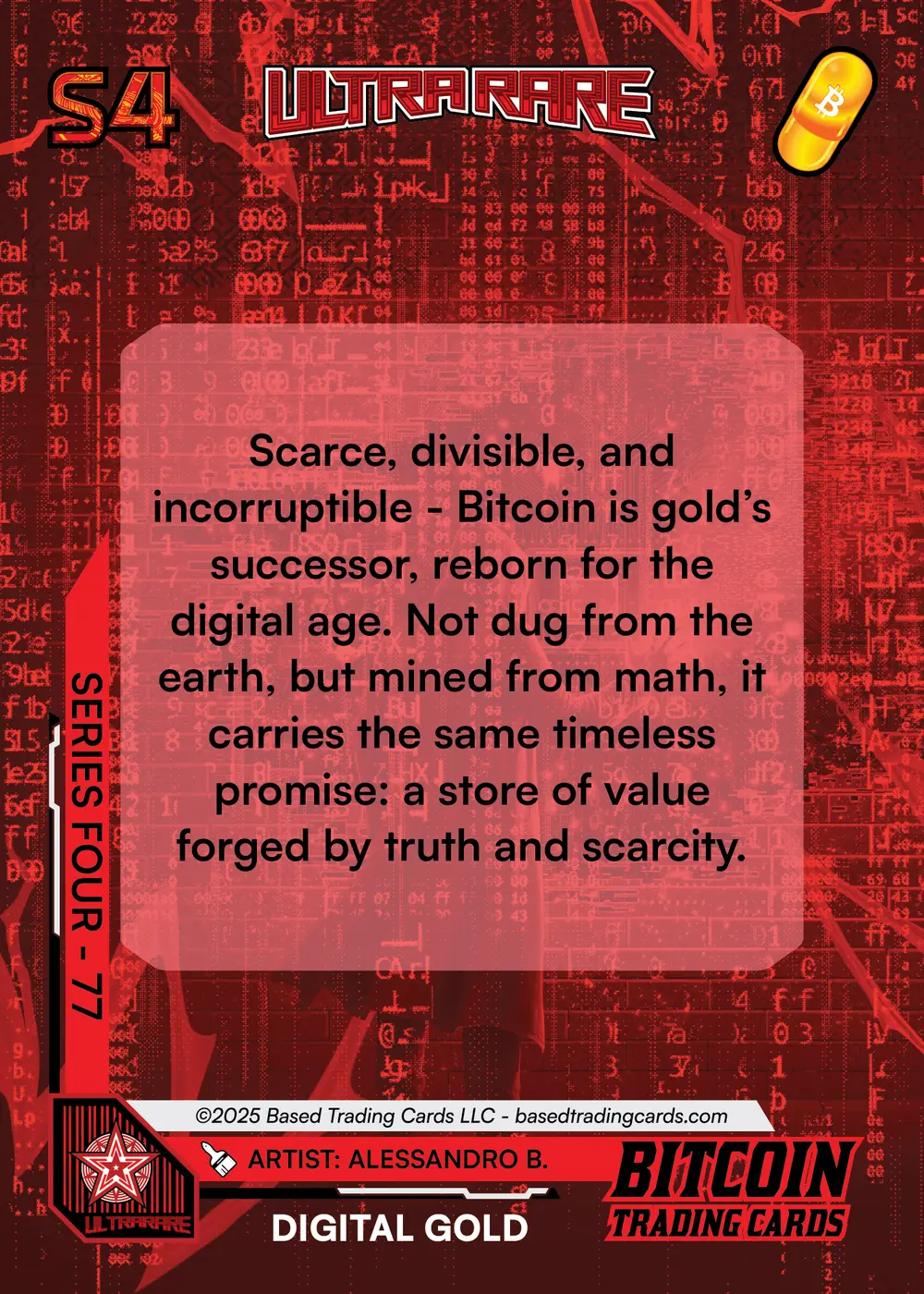 Digital gold (/500) card back