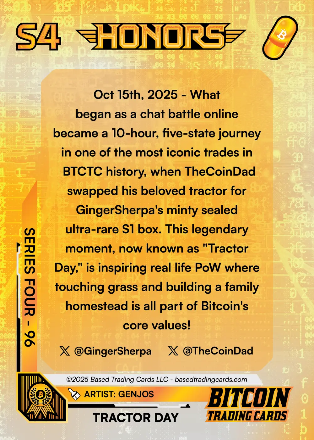 Chester & Coindad (/256) card back