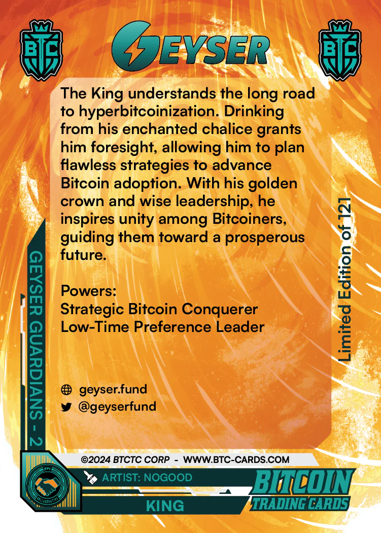 Geyser Guardians - King (/221) card back