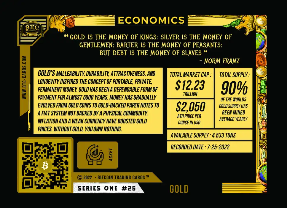 Gold (Base) card back