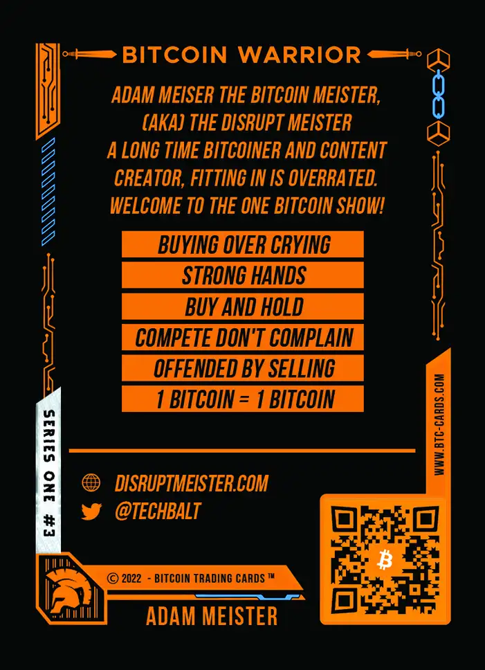 Adam Meister (/100) card back