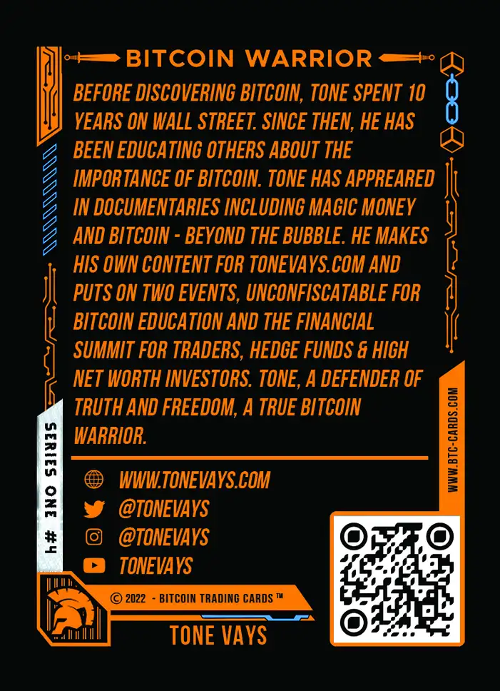Tone Vays (/100) card back