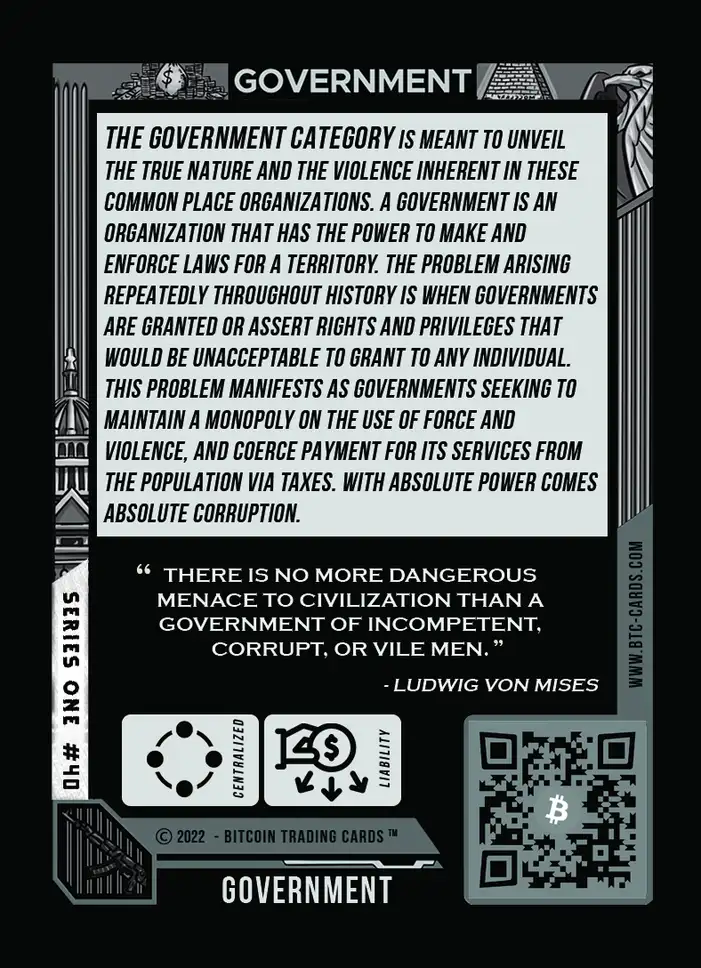 Government (Base) card back
