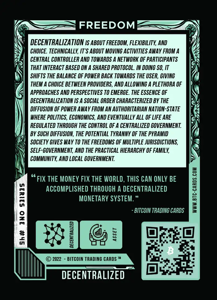 Decentralized (Base) card back