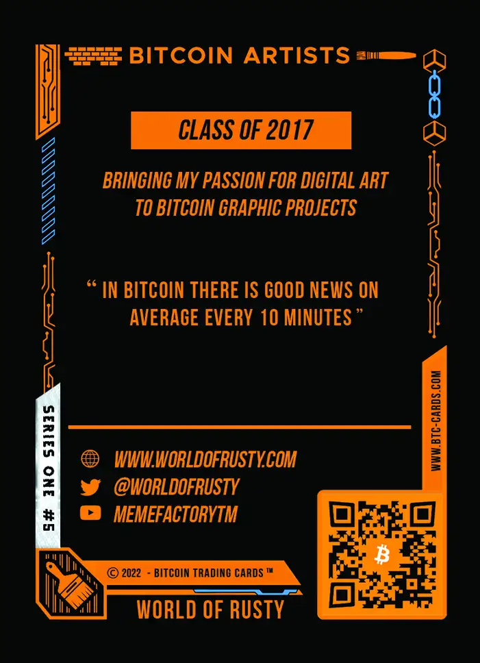 World of Rusty (/1000) card back