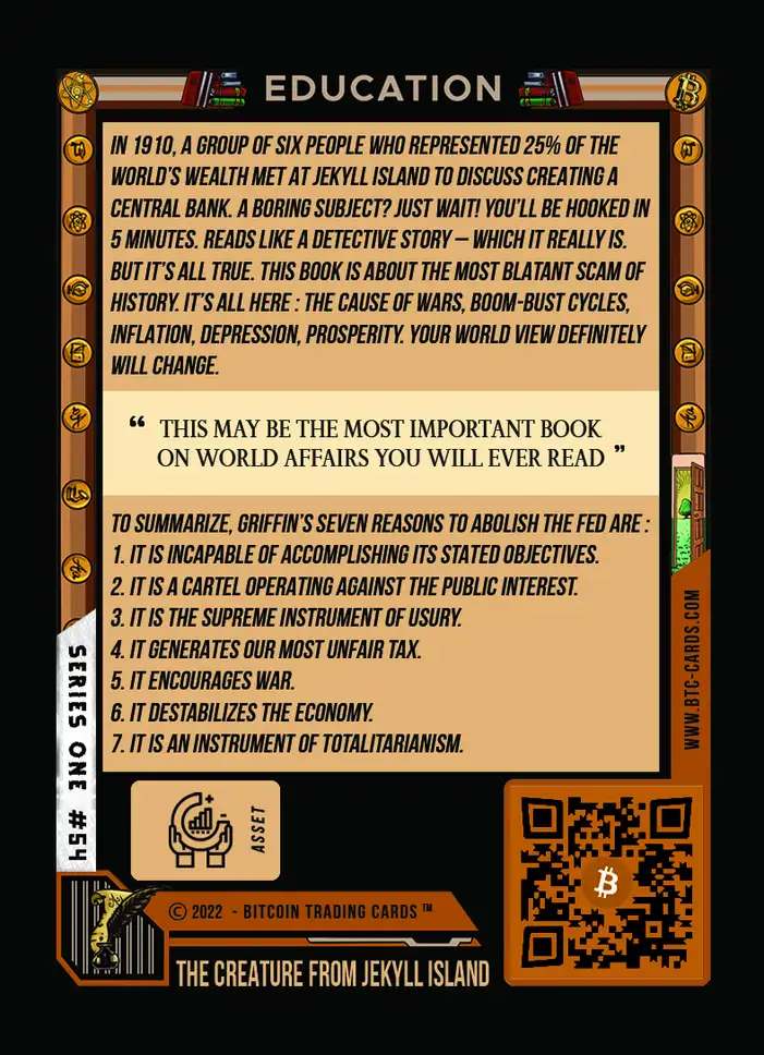 The Creature from Jekyll Island (Base) card back