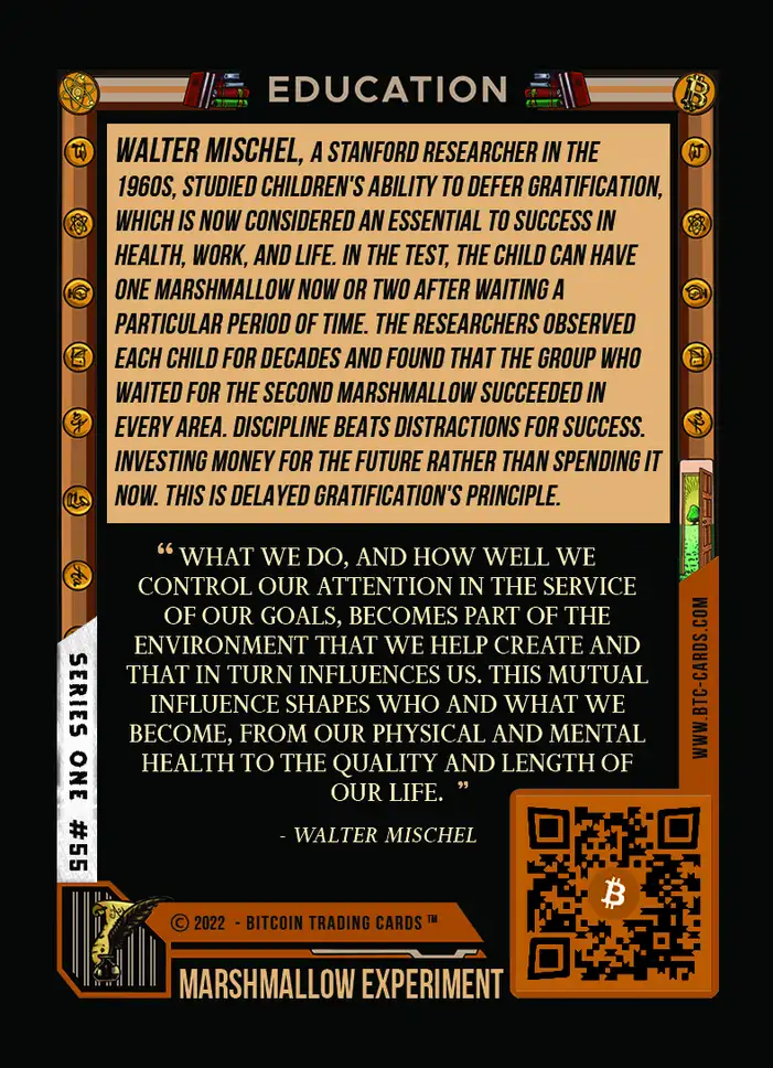 The Marshmallow Experiment (Base) card back