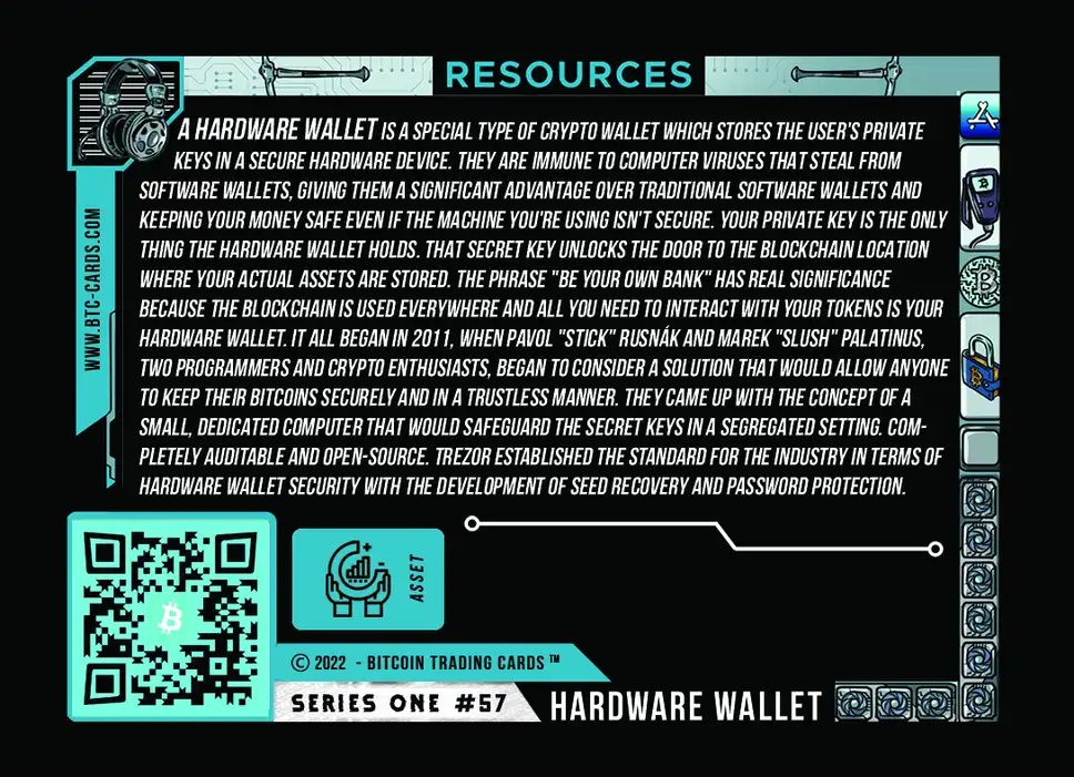 Hardware Wallet (Base) card back