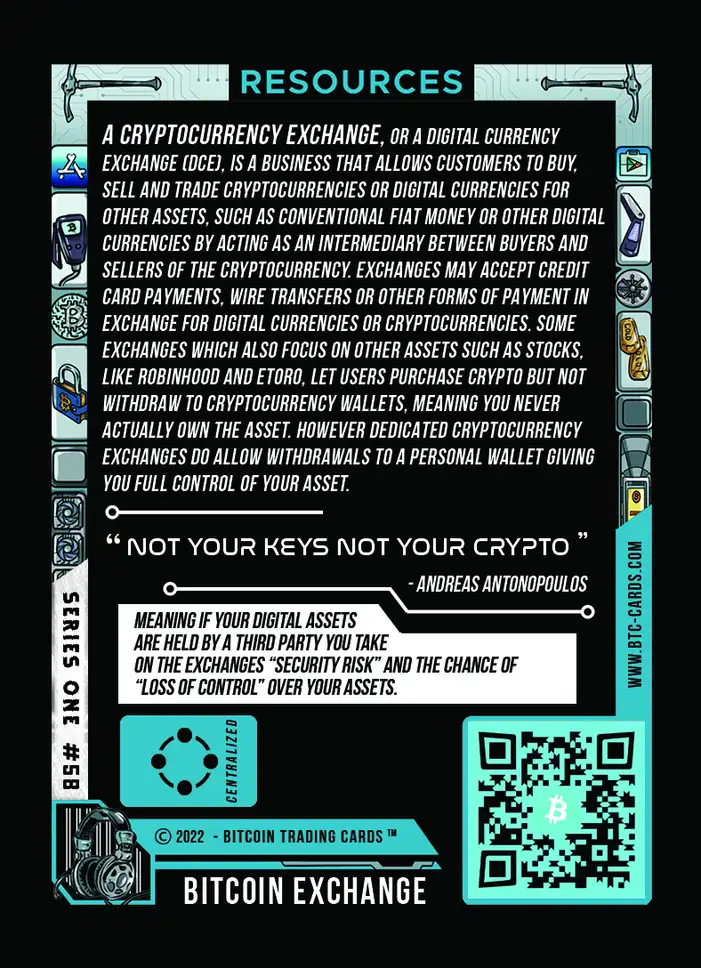 Bitcoin Exchange (Base) card back