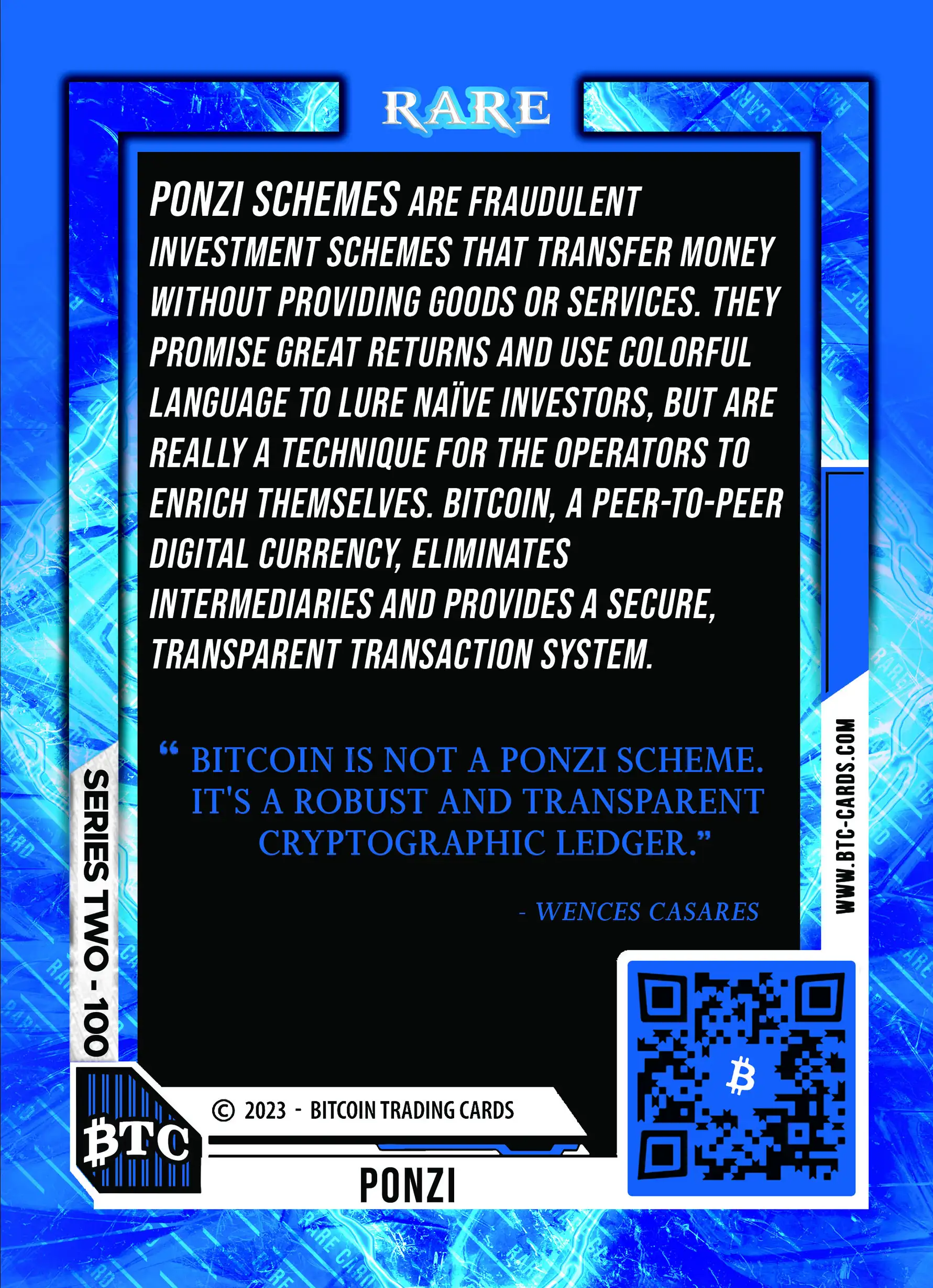 Ponzi (/1000) card back