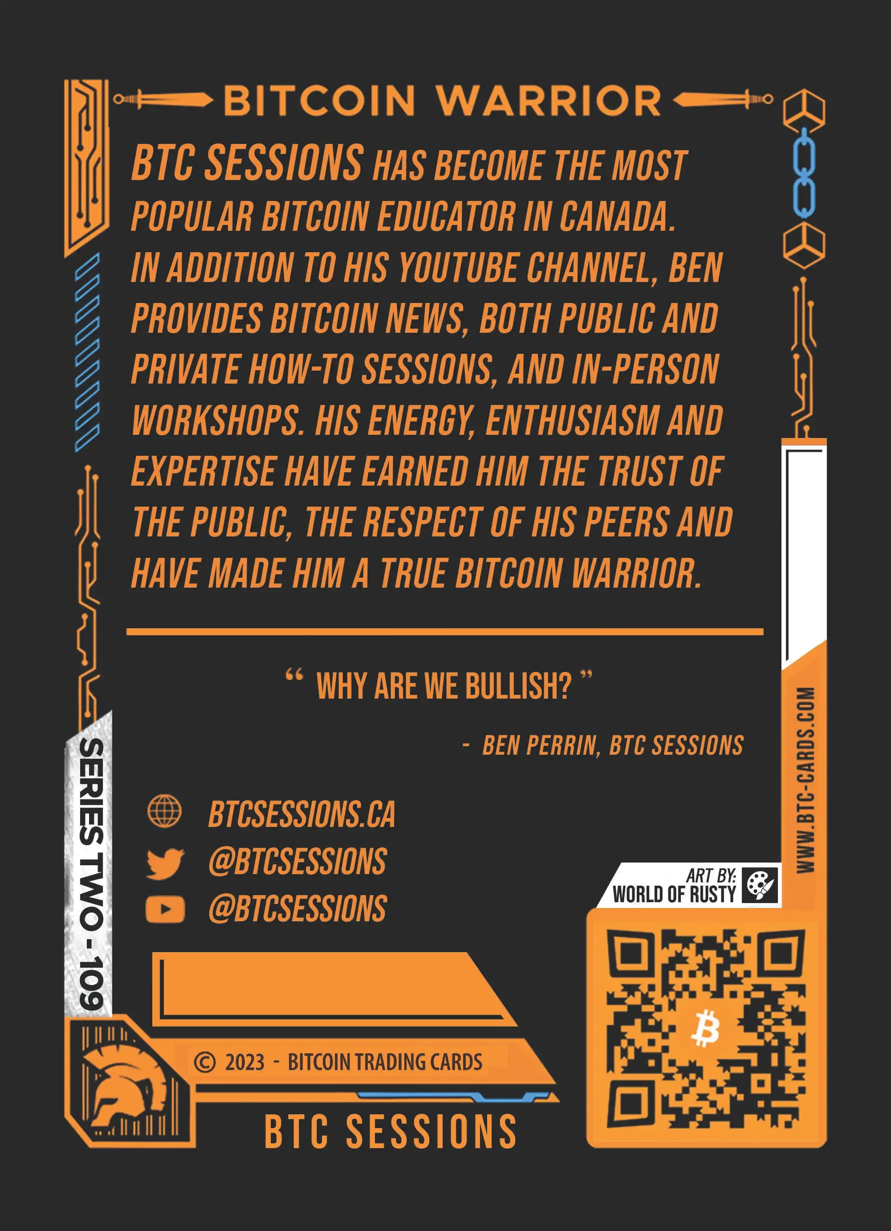 BTC Sessions (/500) card back