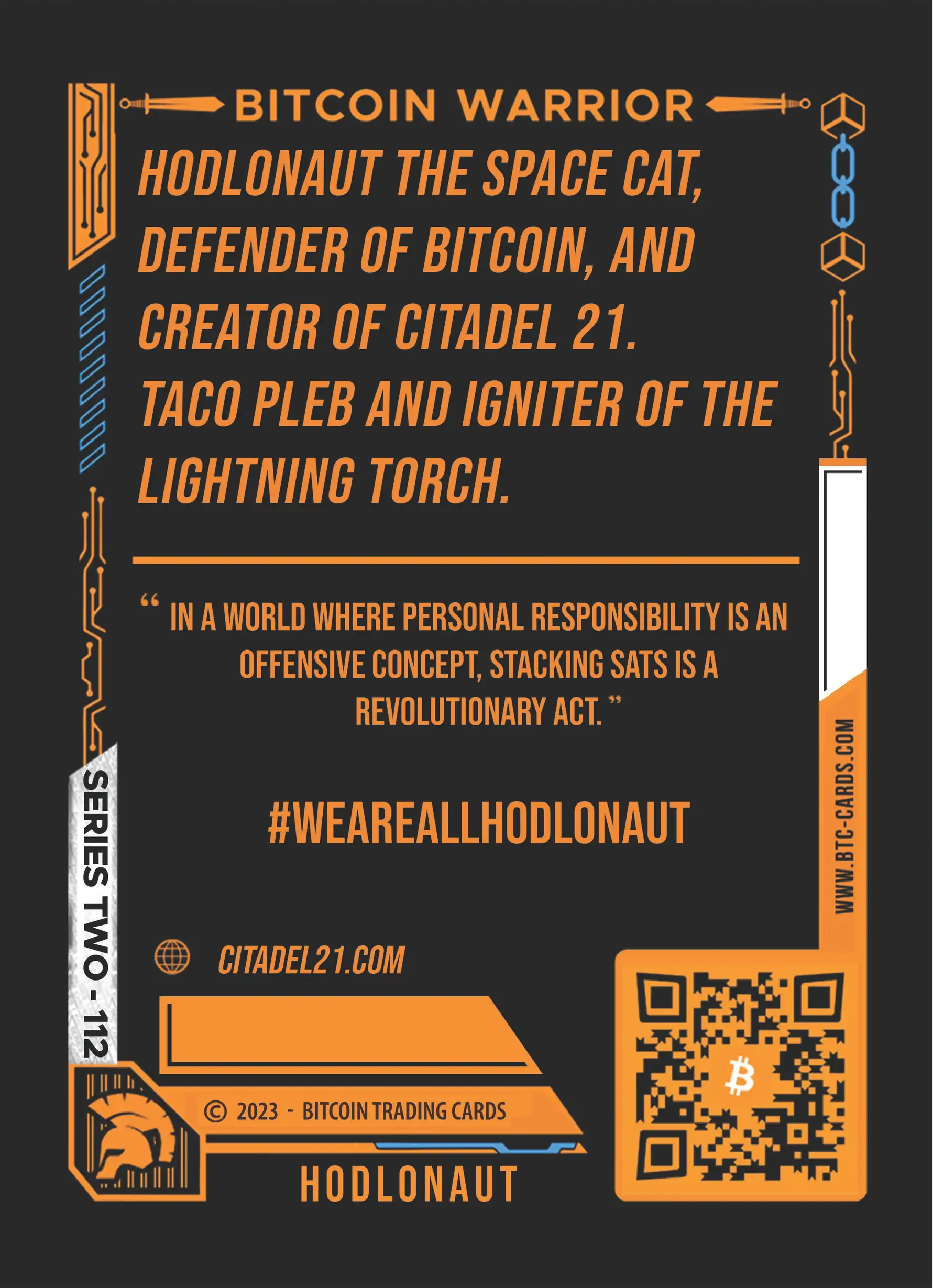 Hodlonaut (/500) card back