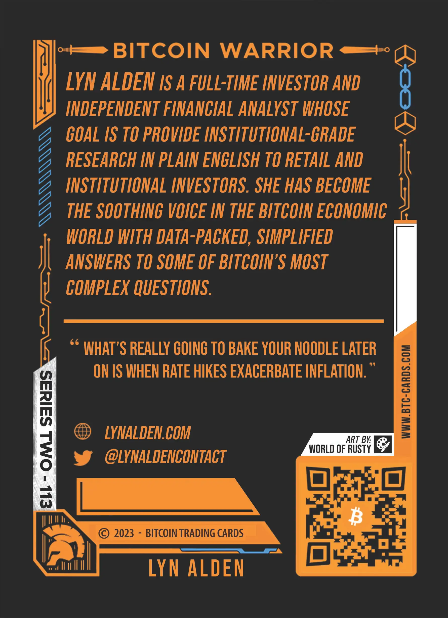 Lyn Alden (/500) card back