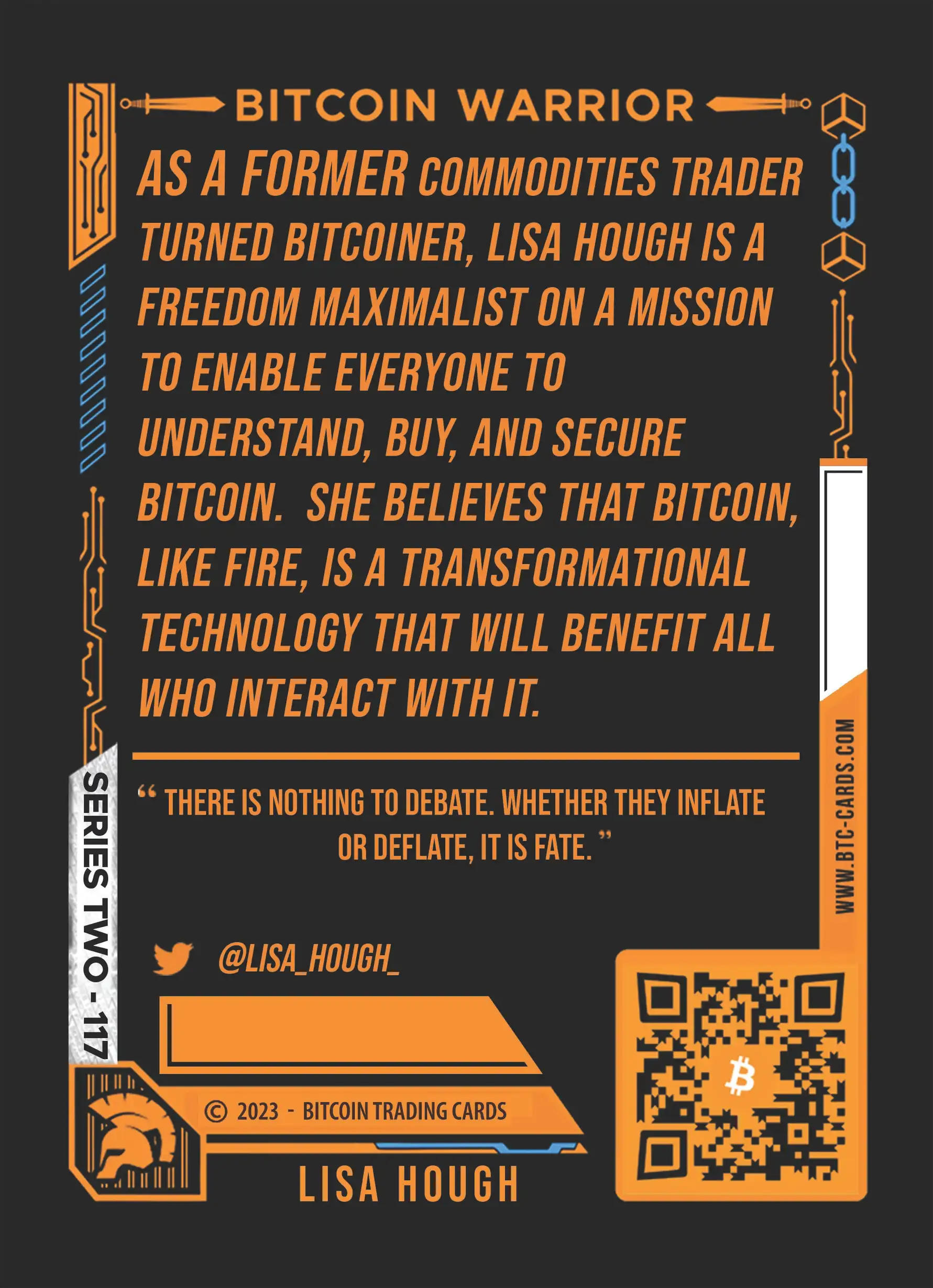 Lisa Hough (/500) card back
