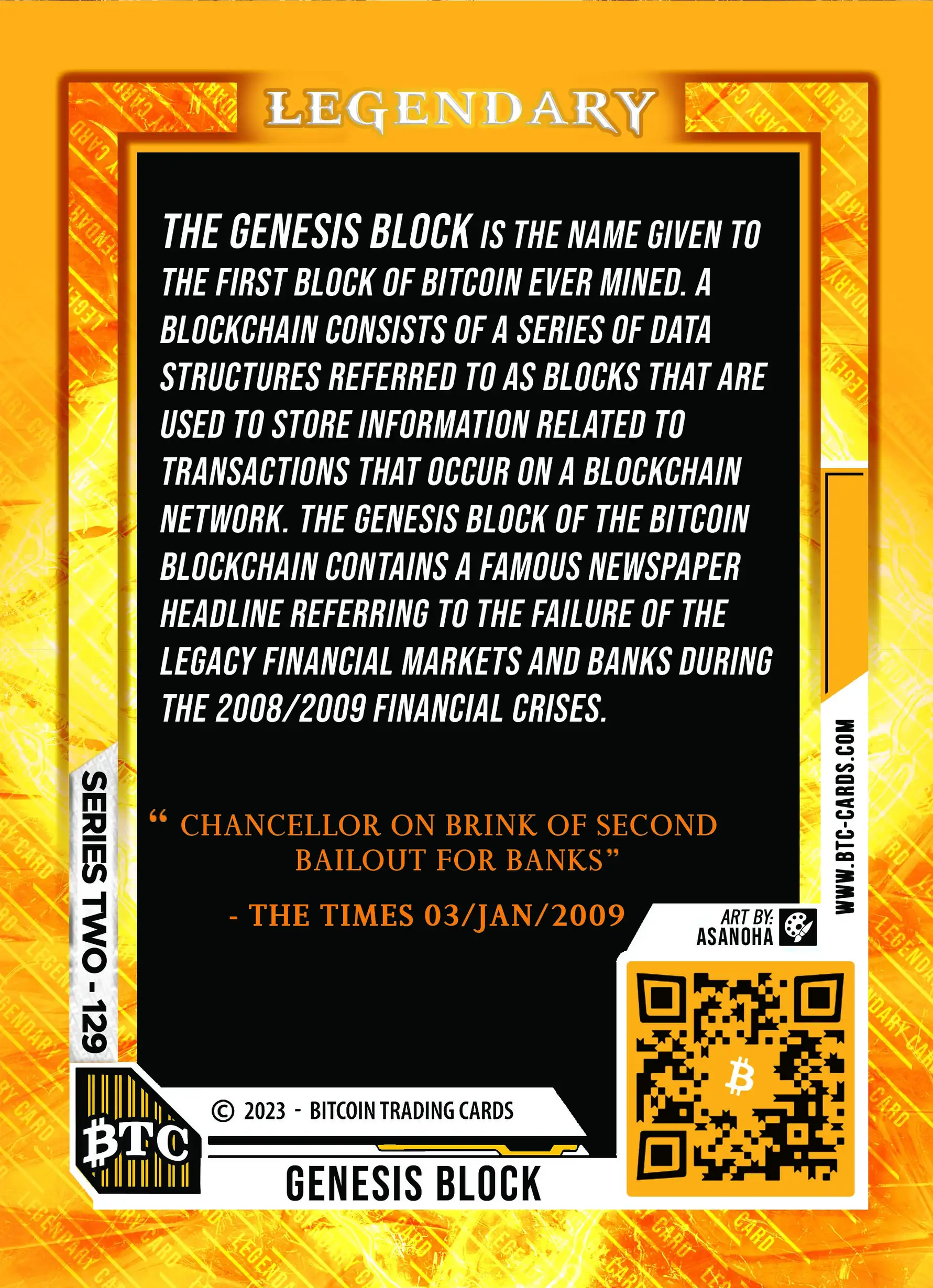 Genesis Block (/100) card back