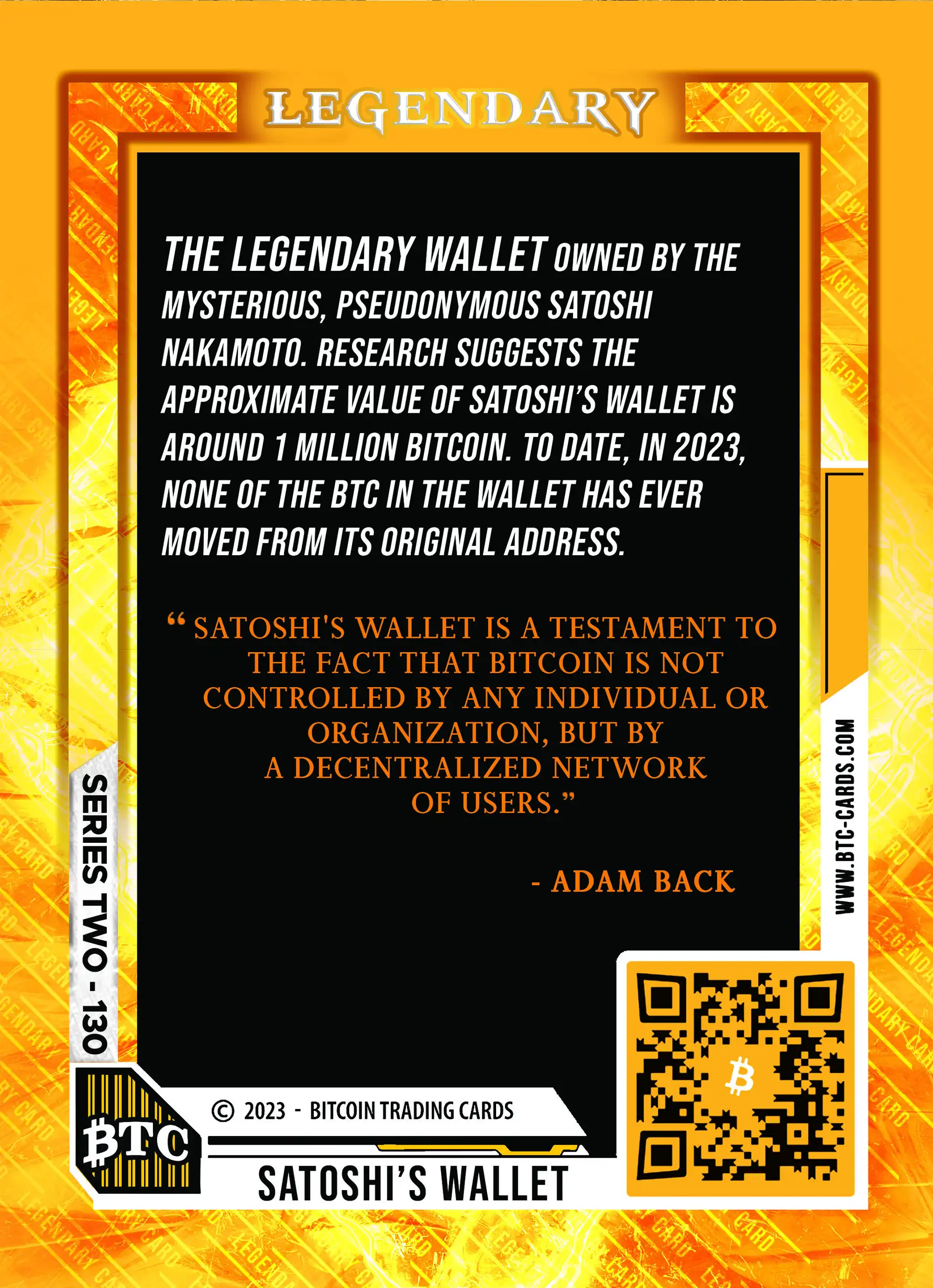 Satoshi's Wallet (/100) card back