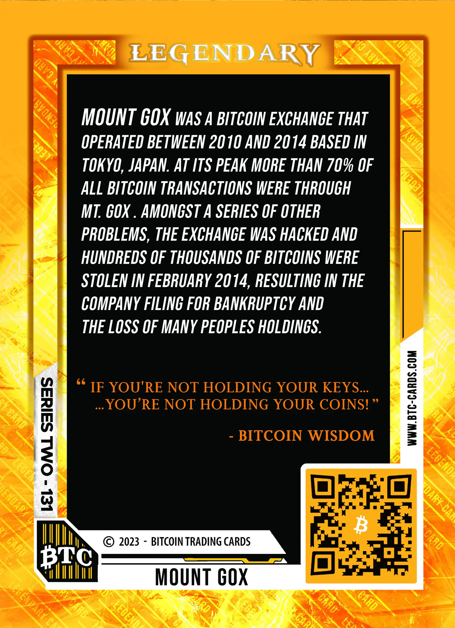 Mount Gox (/100) card back