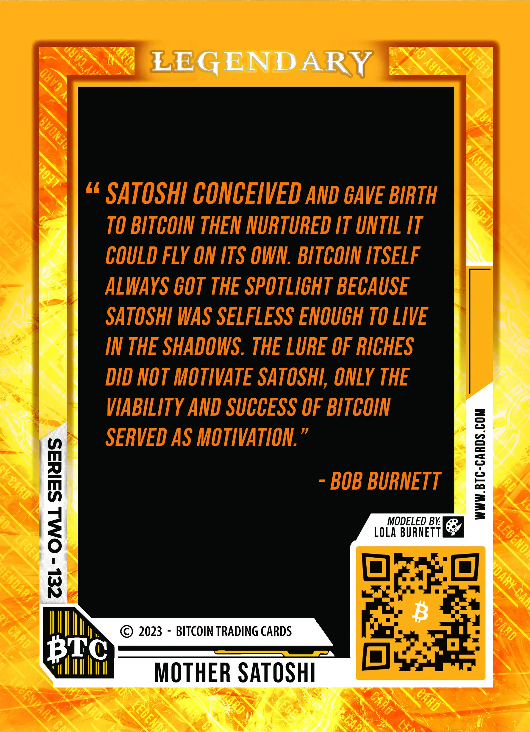 Mother Satoshi (/100) card back