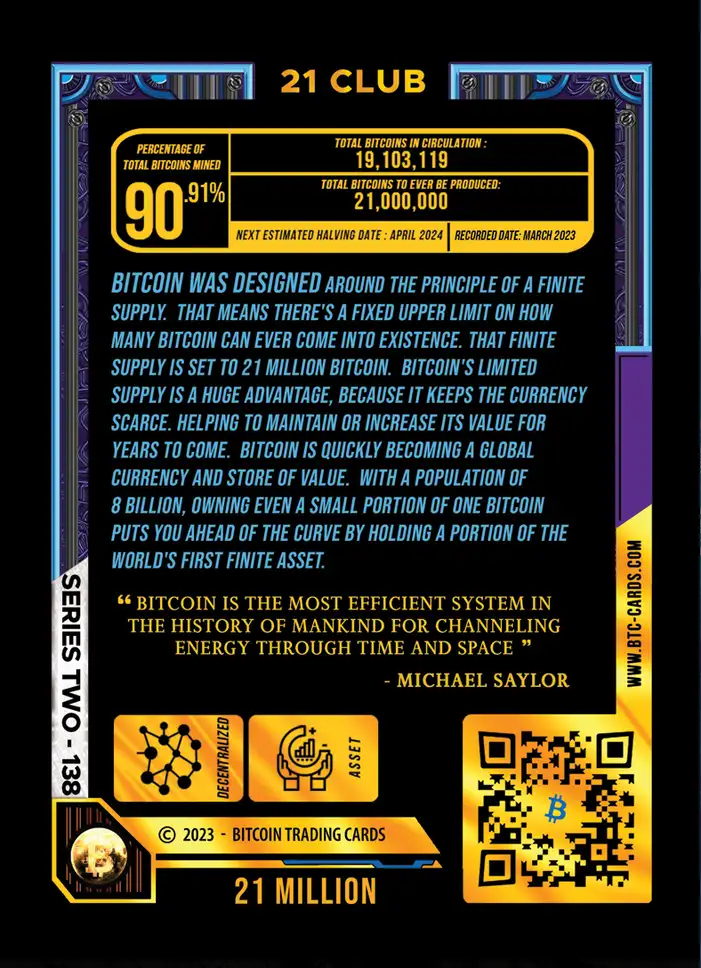 21 Million (/21) card back
