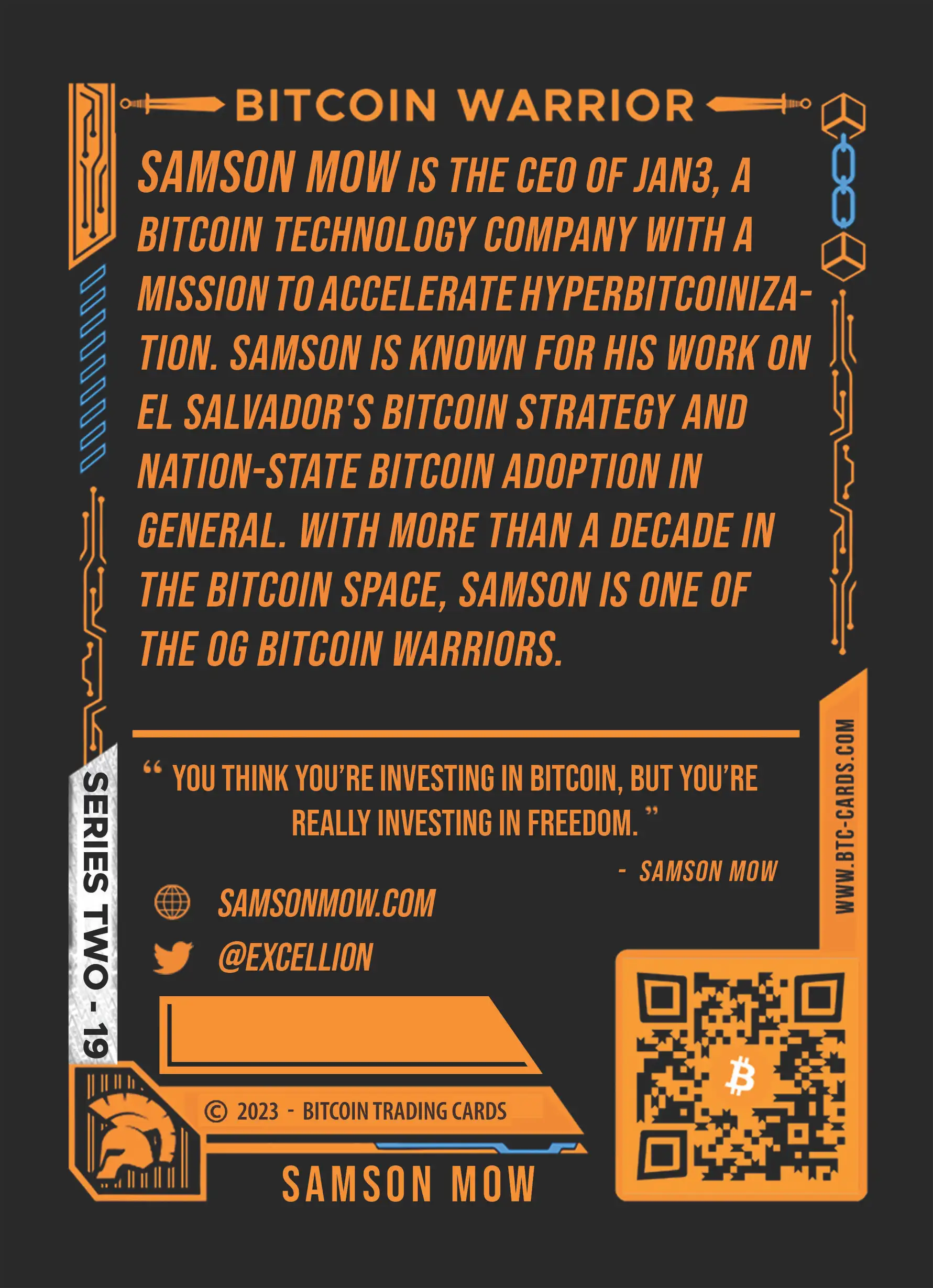 Samson Mow (Base) card back