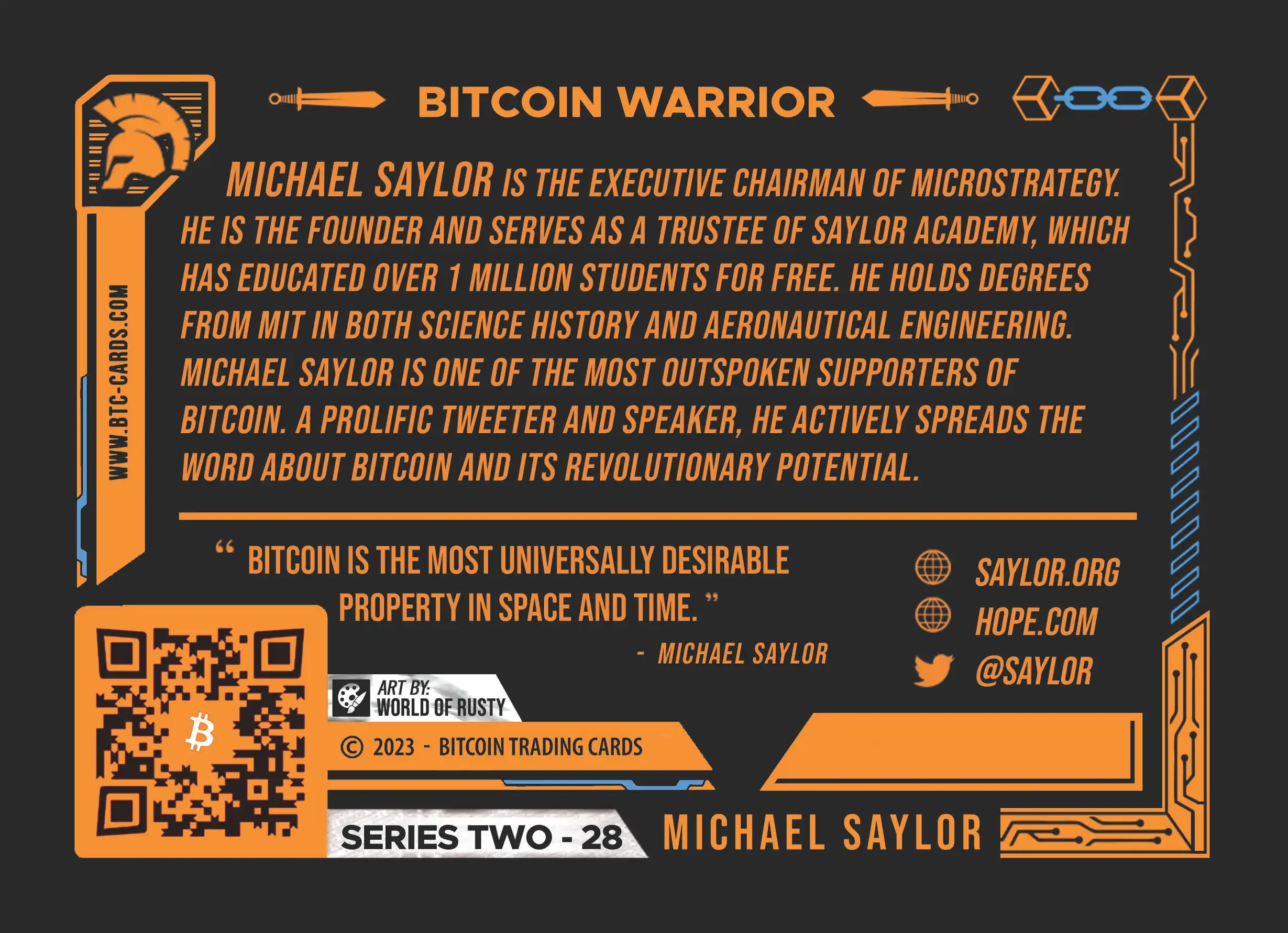 Michael Saylor (Base) card back