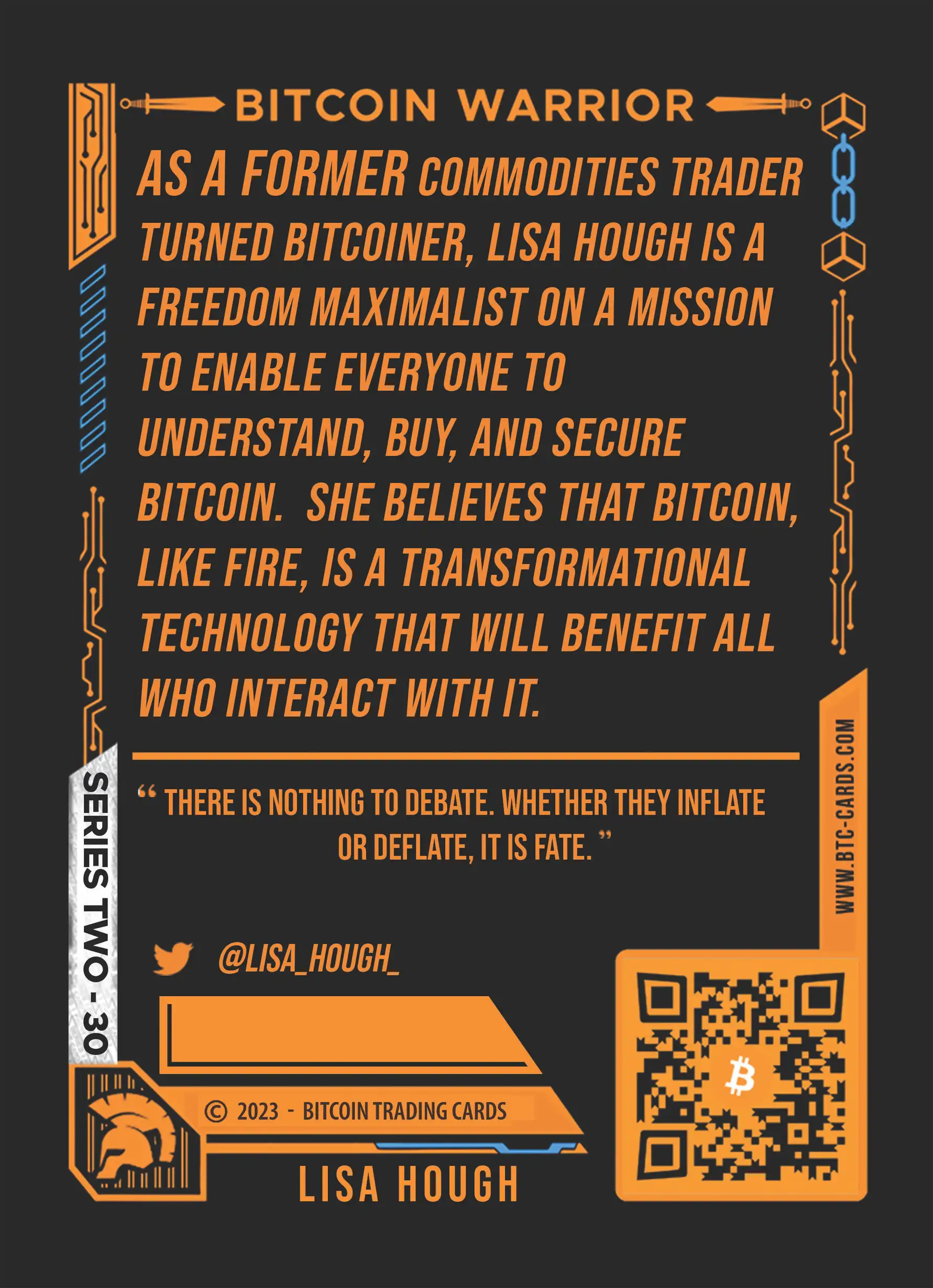 Lisa Hough (Base) card back