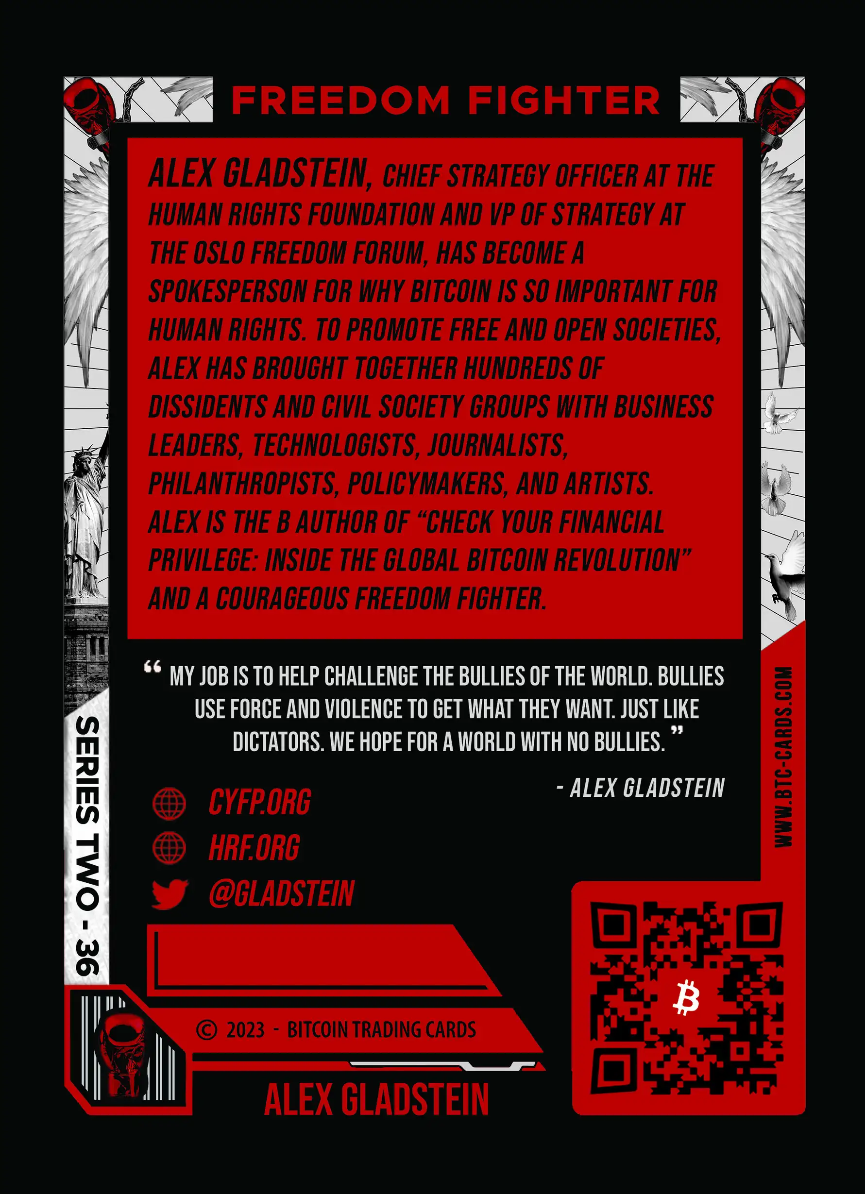 Alex Gladstein (Base) card back