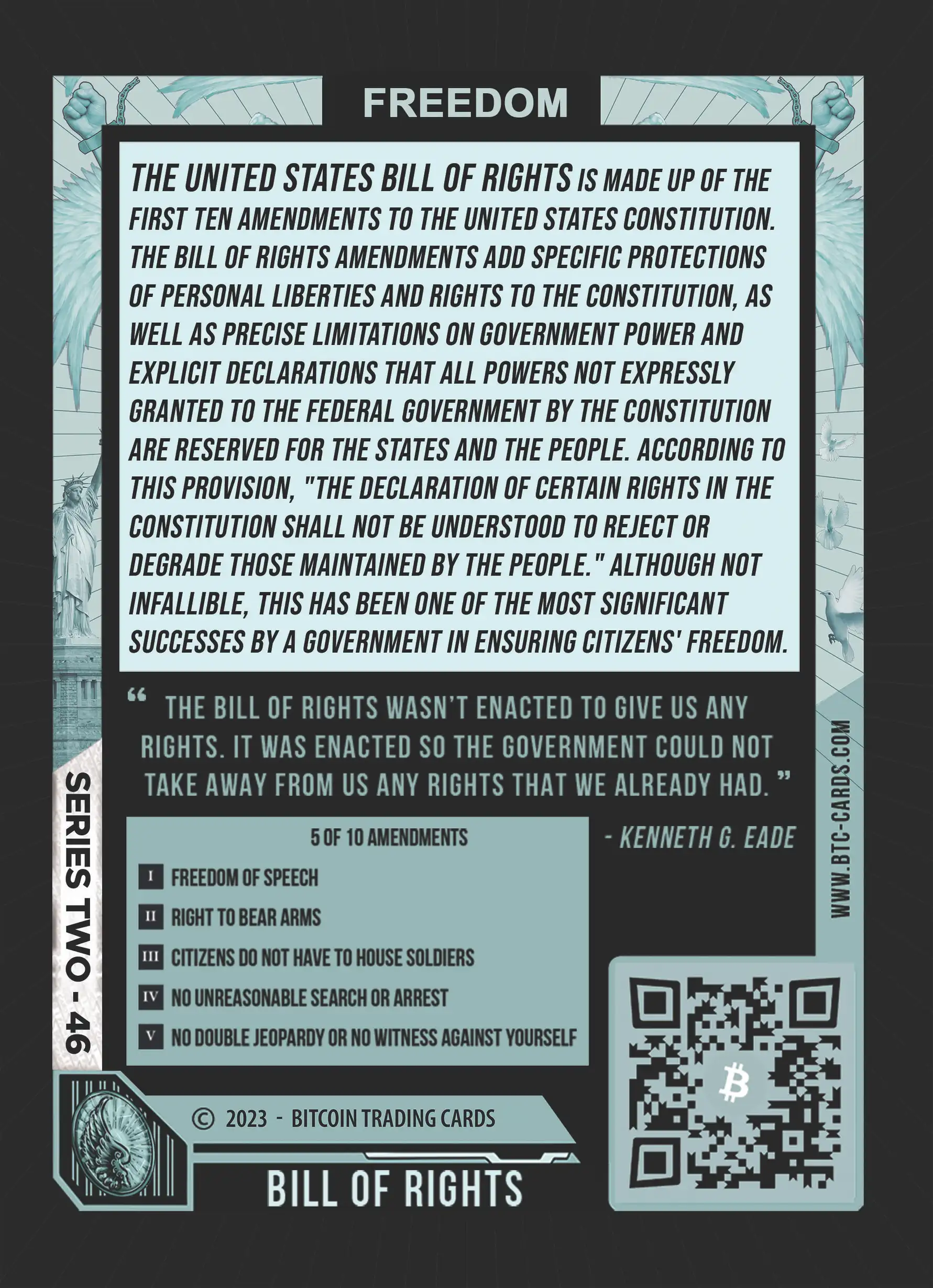 Bill of Rights (Base) card back
