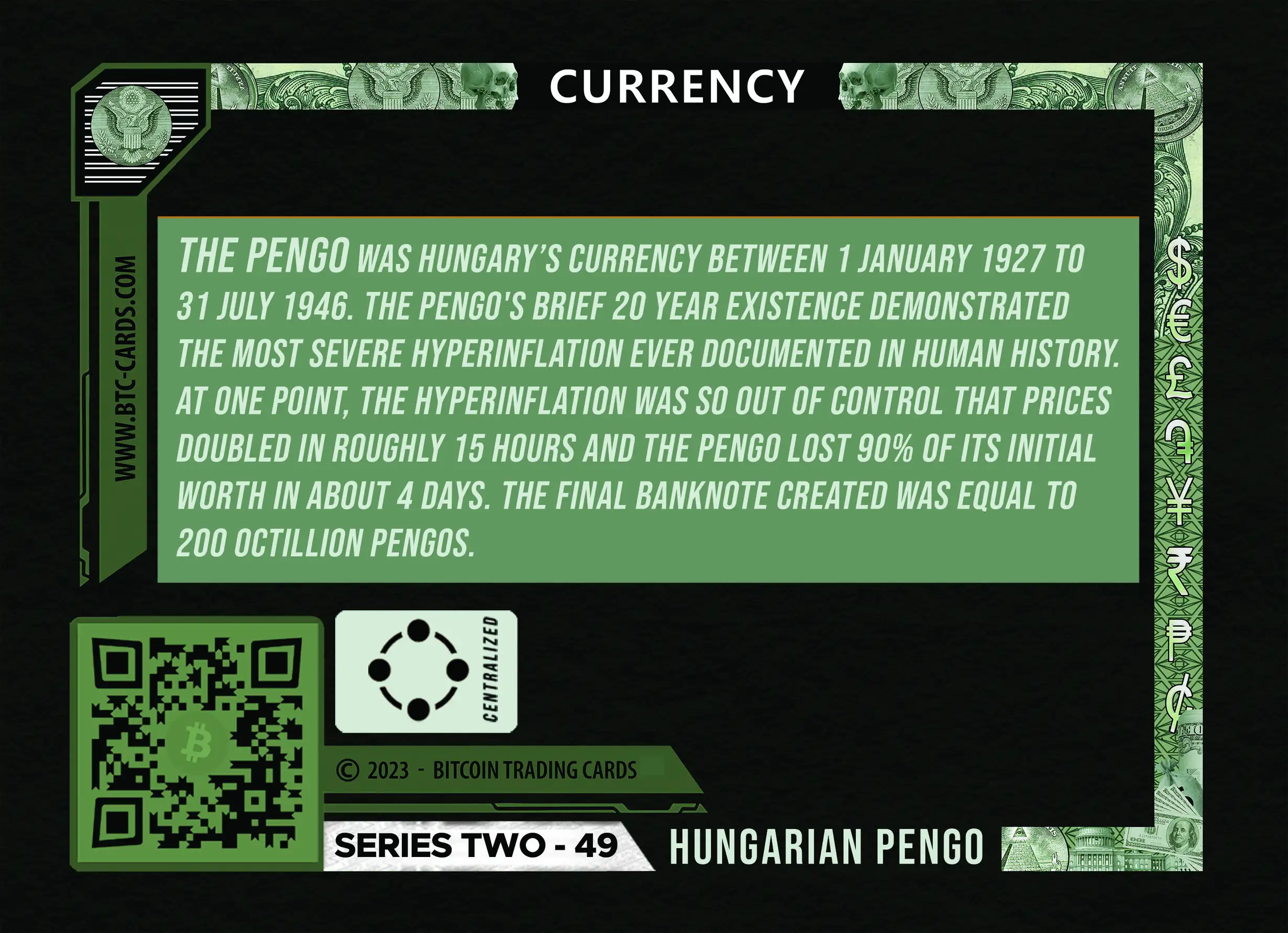 Hungarian Pengo (Base) card back